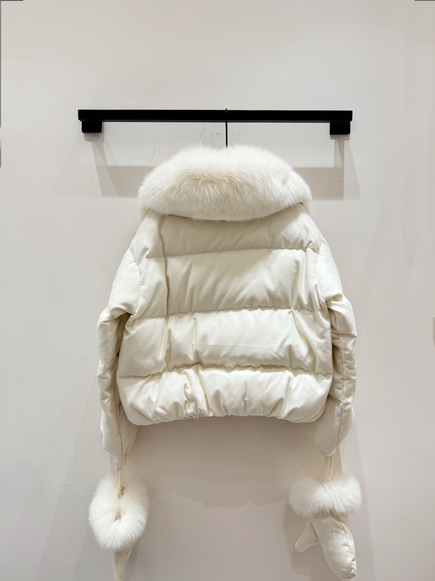 LP 25 Coat White Fur Down Cashmere 310244