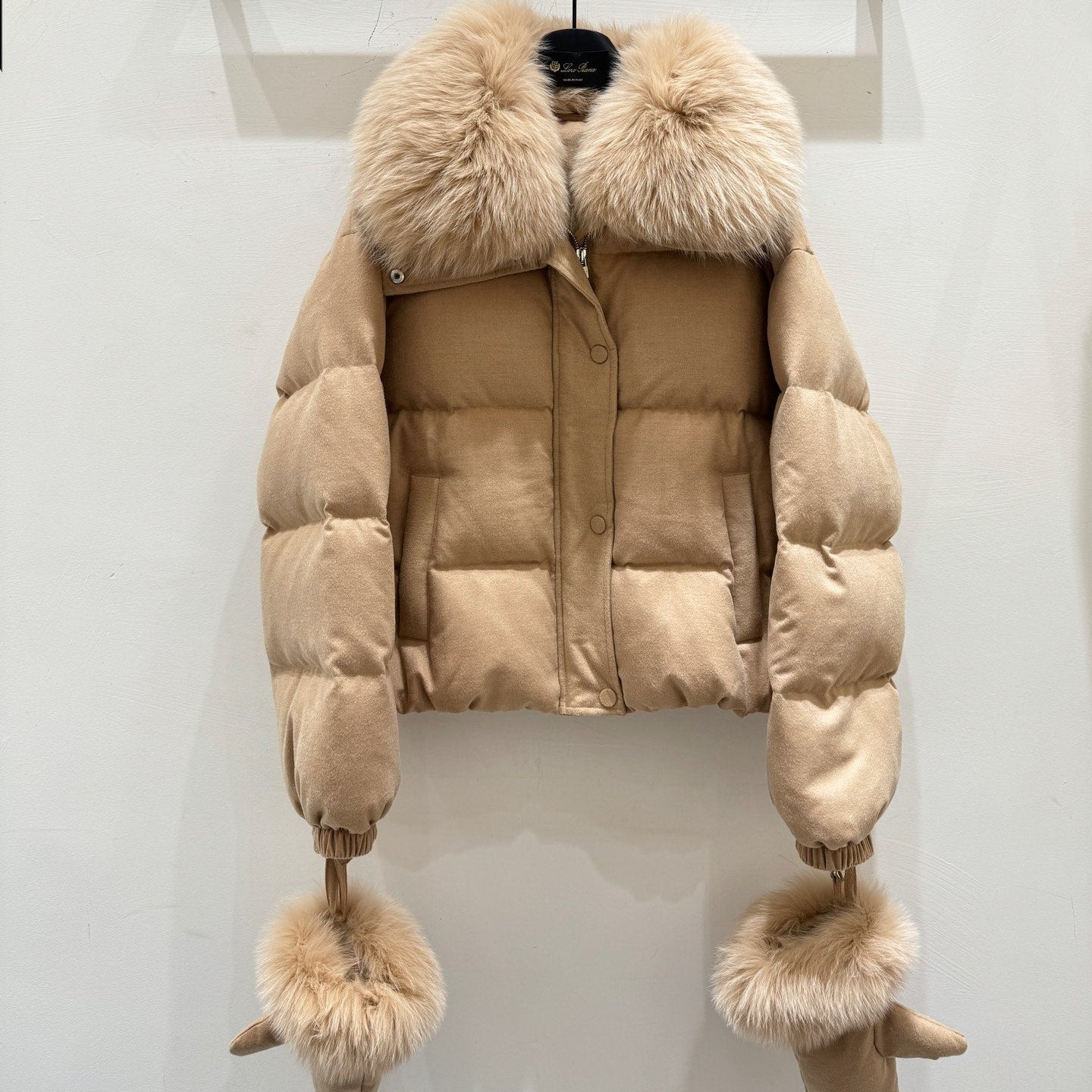 LP 25 Coat Light Brown Fur Down Cashmere 310243