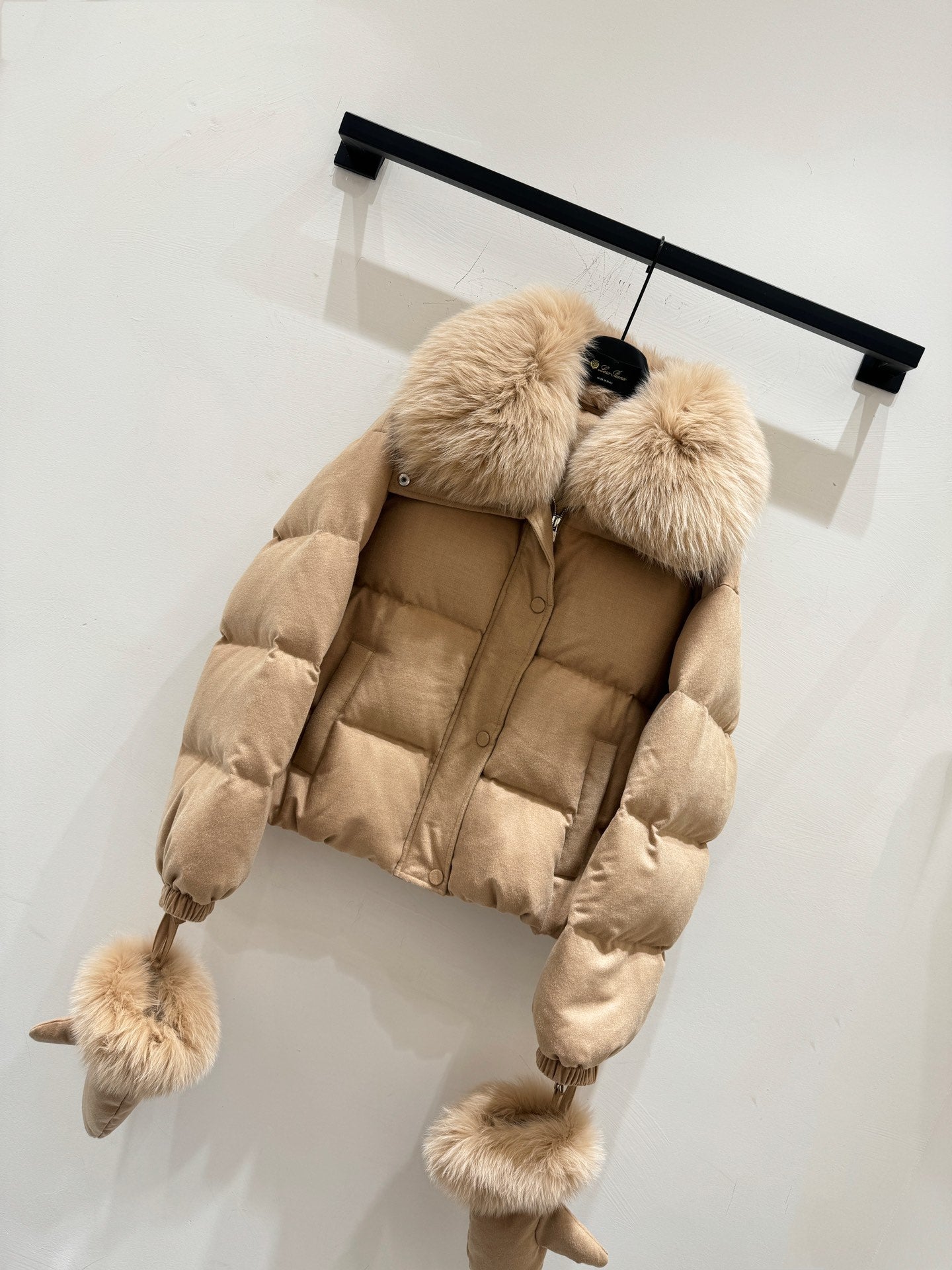 LP 25 Coat Light Brown Fur Down Cashmere 310243