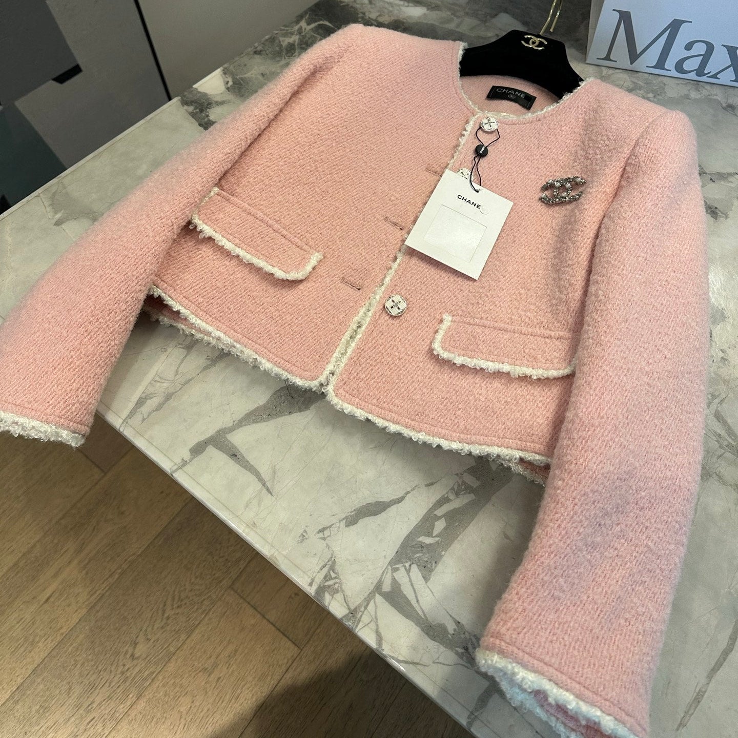 Chanel 2026 Jacket Pink Tweed Wool