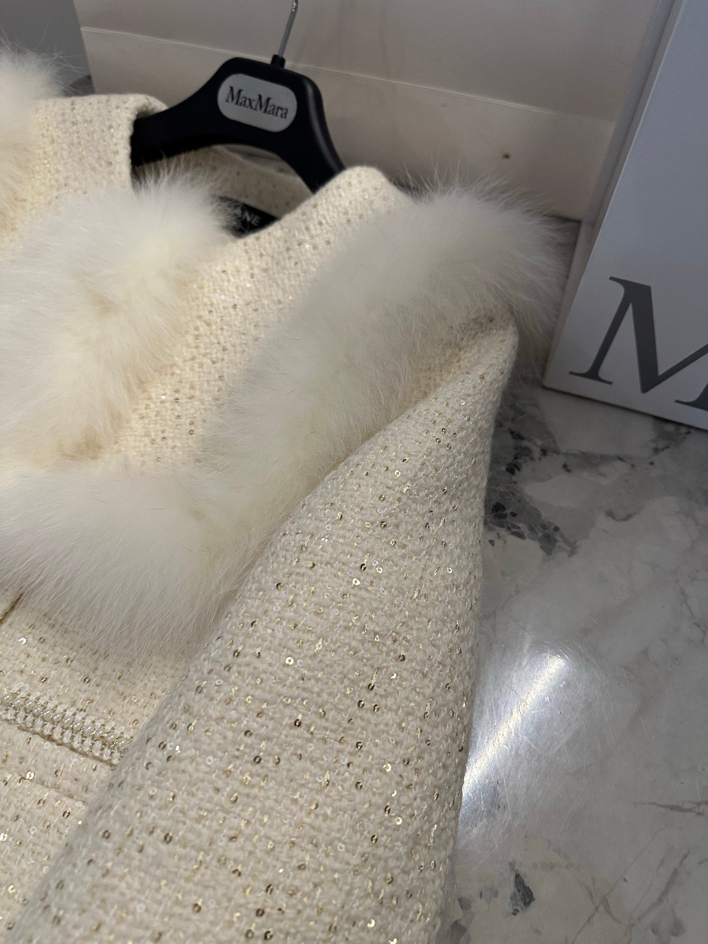 Chanel 2026 Jacket White Tweed Fur