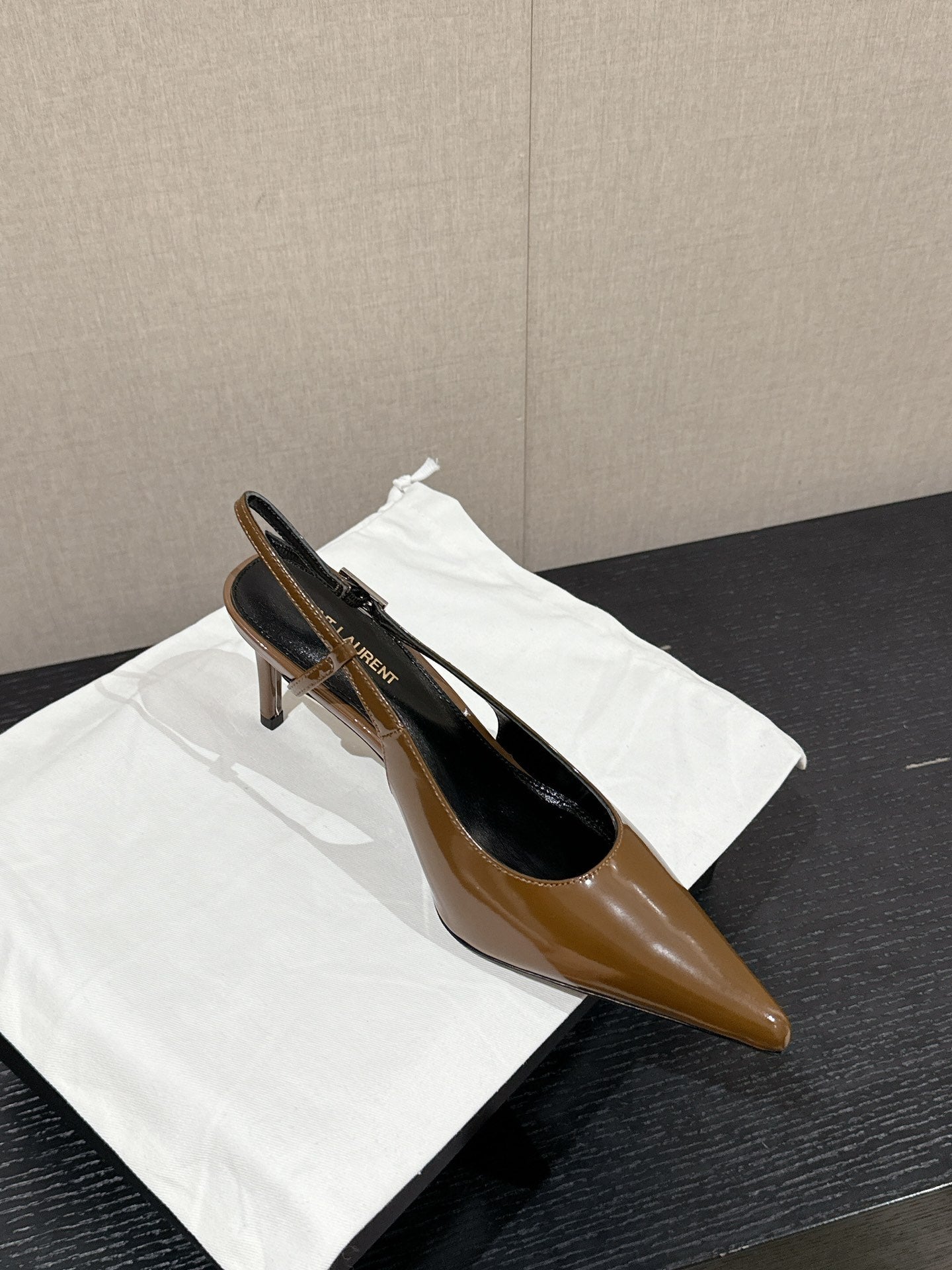 SL CHERISH SLINGBACK 75 CAMEL CALFSKIN