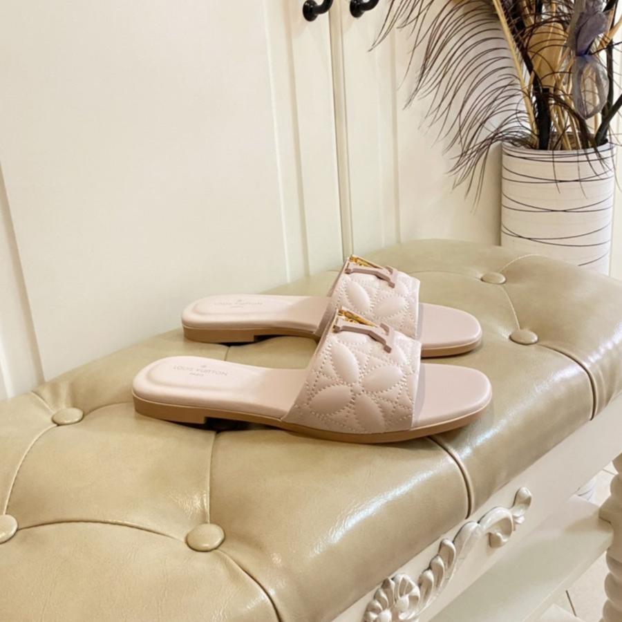 LV Neo Revival Flat Mule Light Pink Lambskin