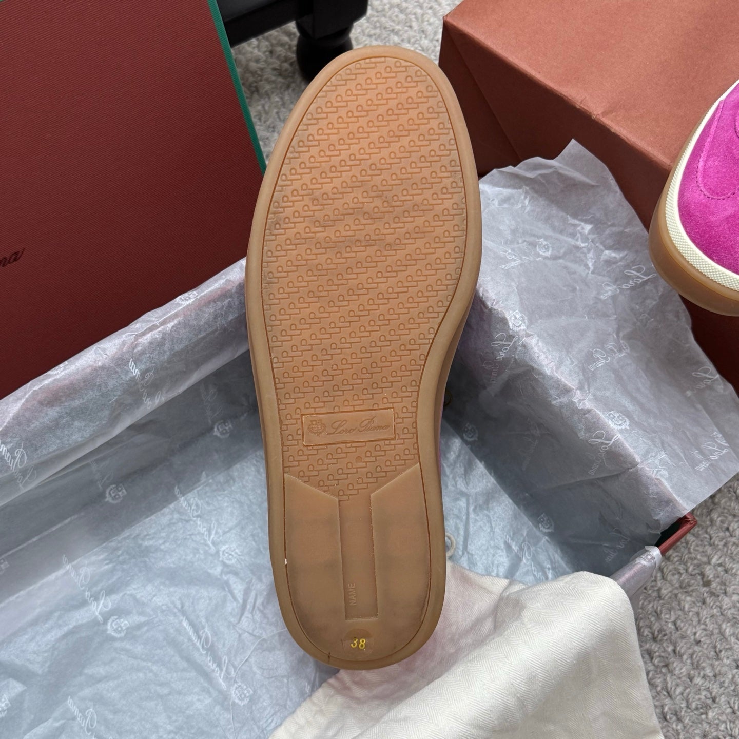 LP sneaker unisex style hot pink sheepskin mix suede 384719