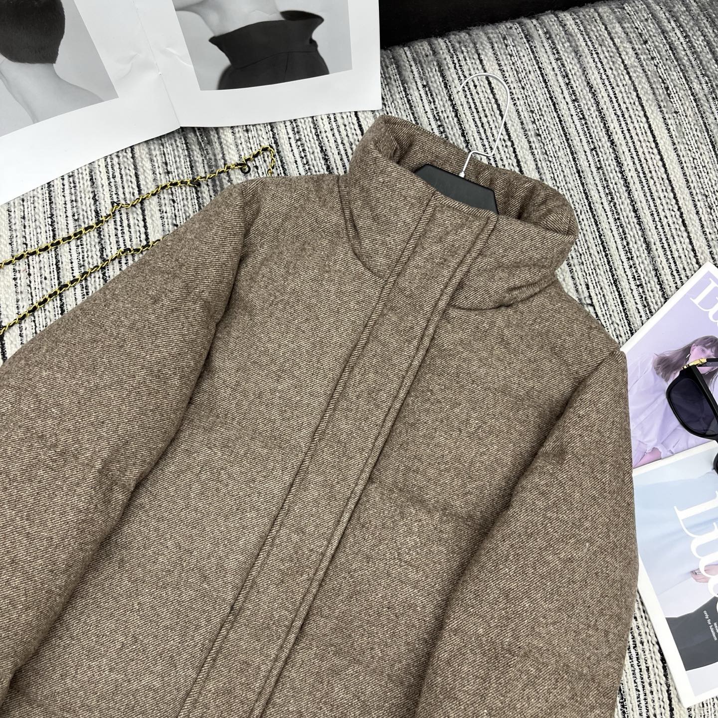 LP 25 Jacket Light Brown Wool Fabric Down 308190