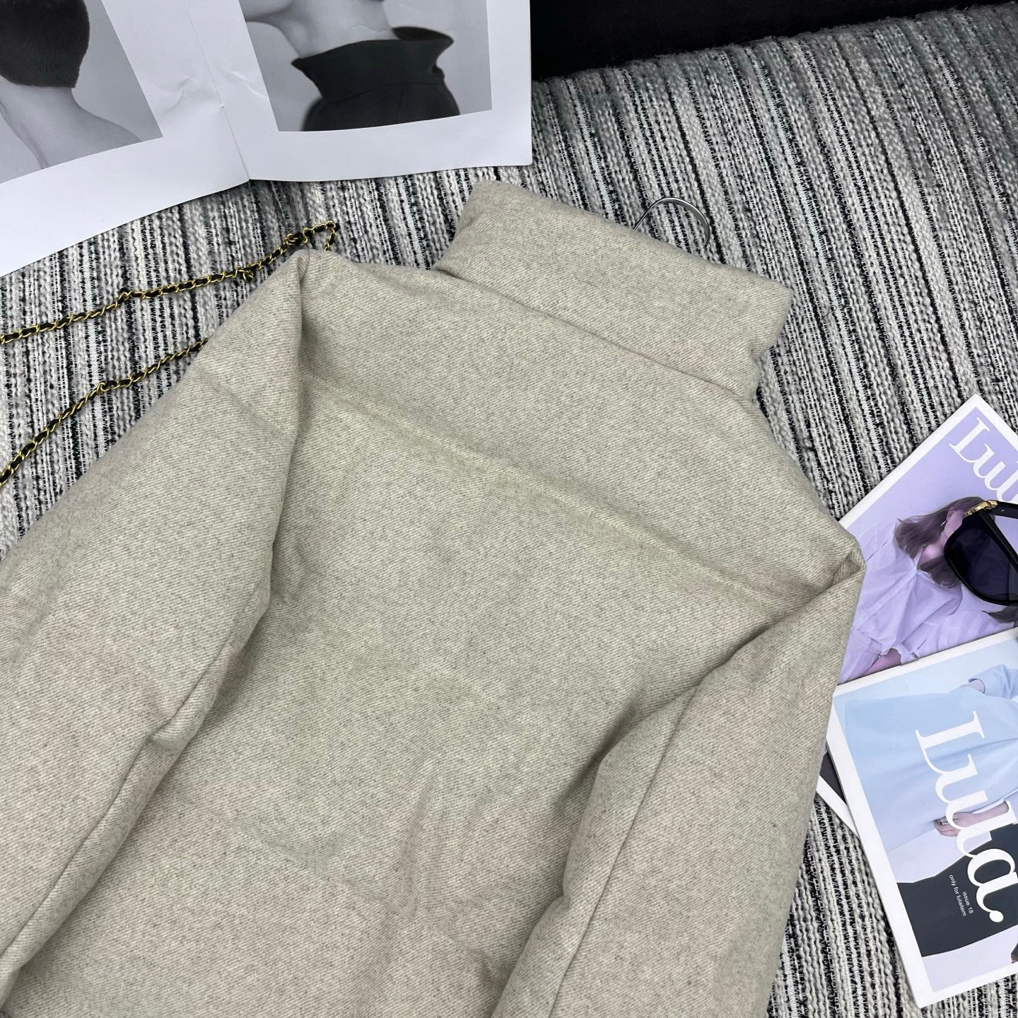 LP 25 Jacket Ivory Wool Fabric Down 308192