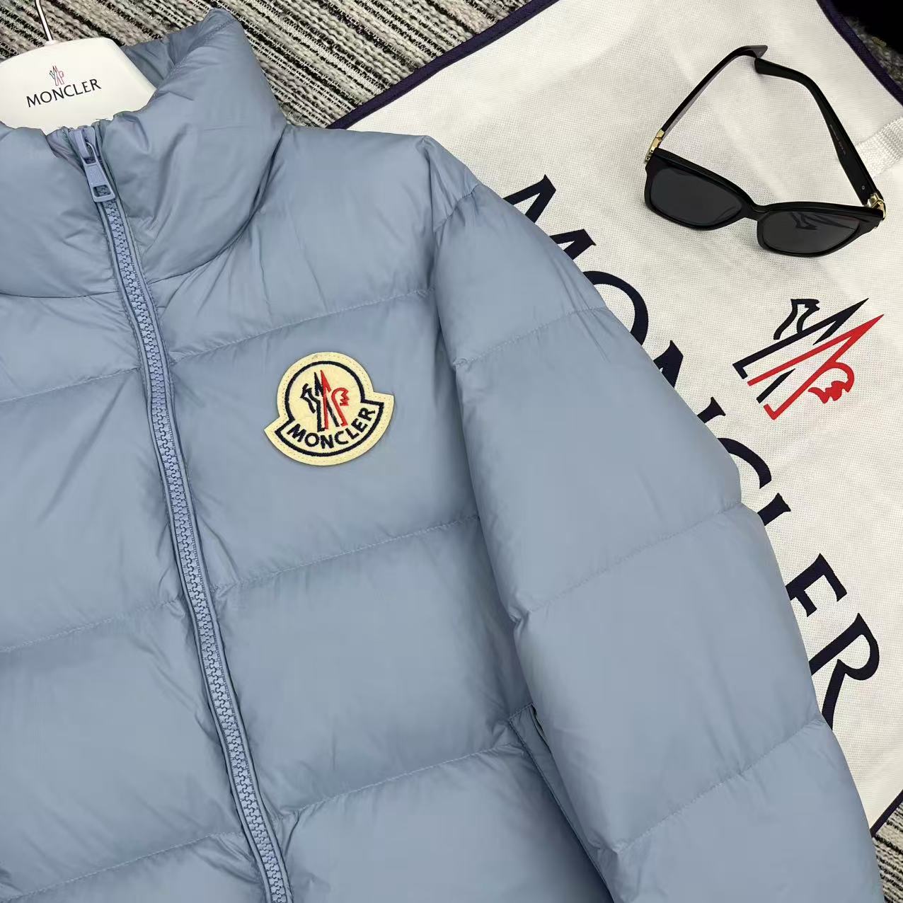 MC 2025 Jacket Baby Blue Nylon Down 528754