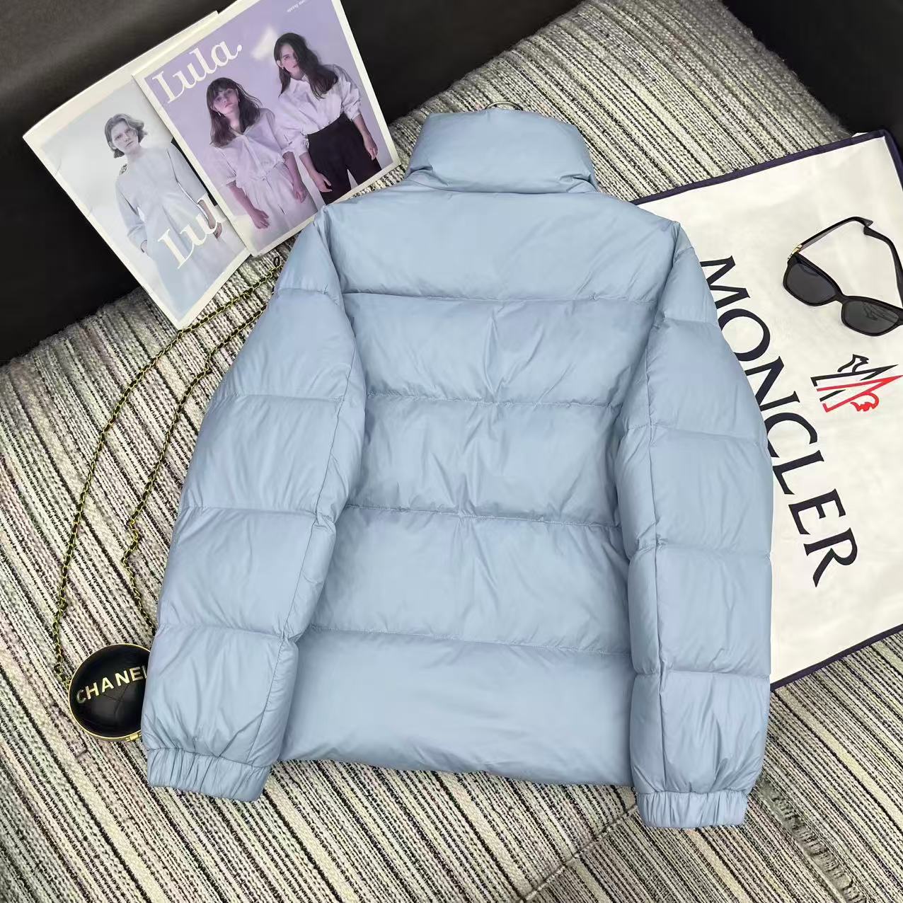 MC 2025 Jacket Baby Blue Nylon Down 528754