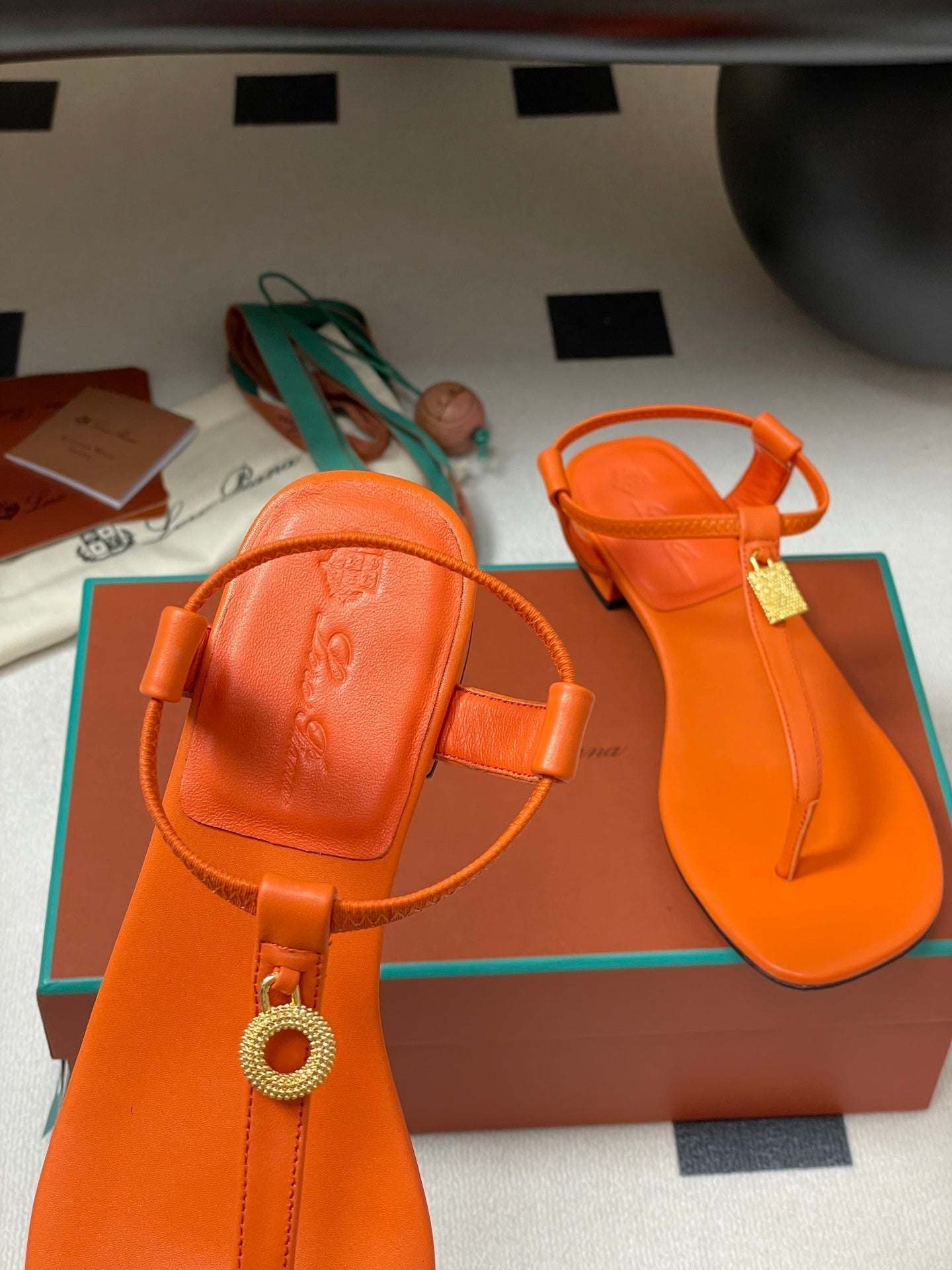 LP Mindil Infra Sandal Orange Sheepskin 312161