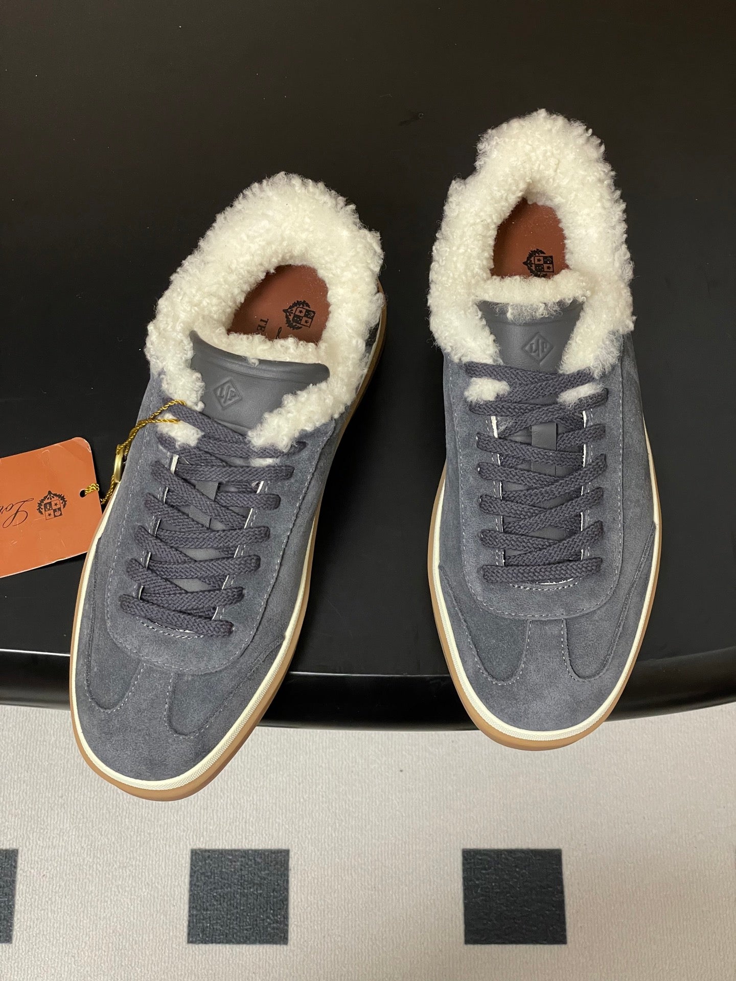 LP 25 Fur Sneaker Dark Blue Suede Cowhide 534662