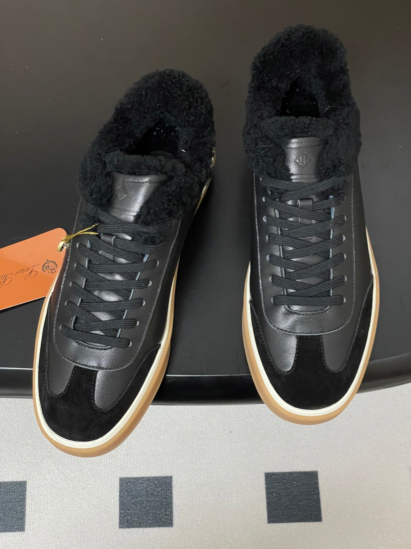 LP 25 Fur Sneaker Black Suede Cowhide 534666