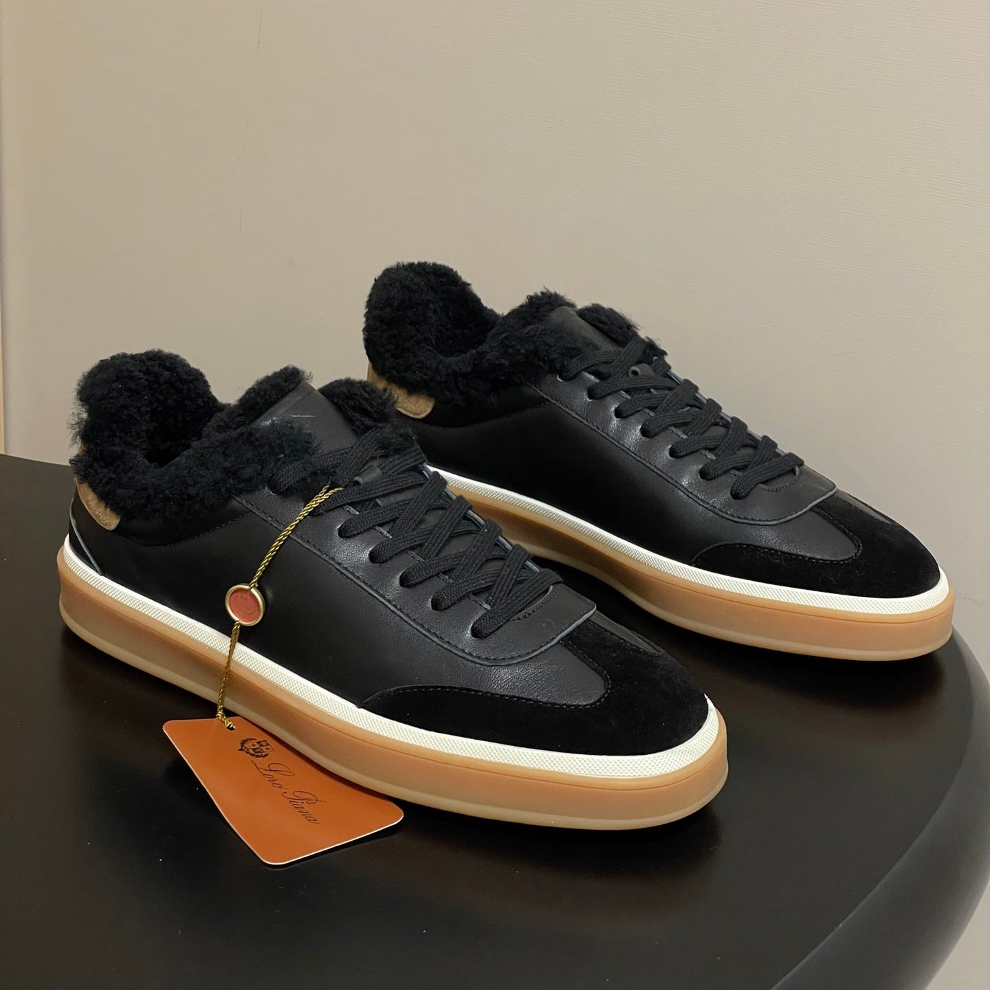 LP 25 Fur Sneaker Black Suede Cowhide 534666