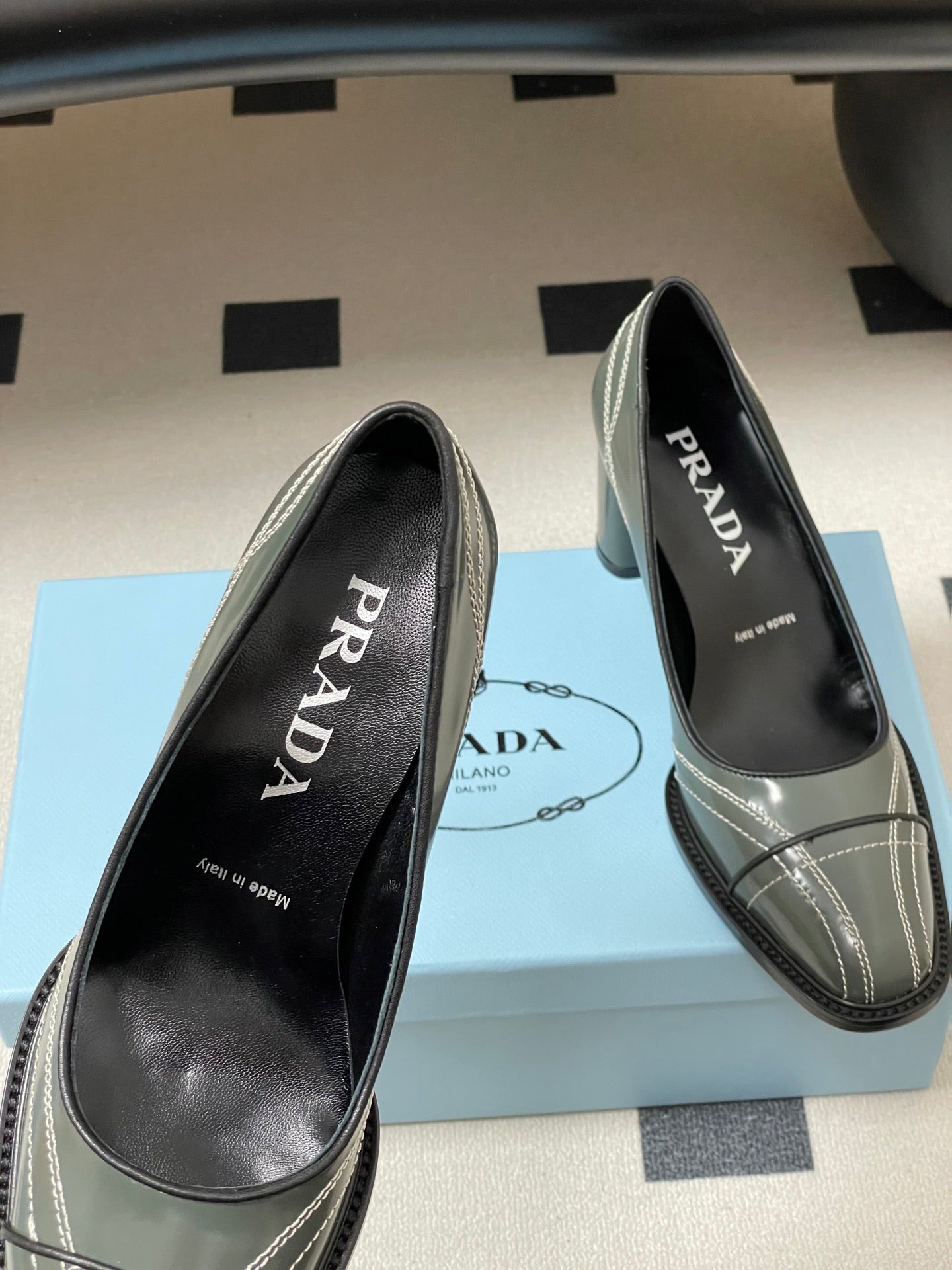 PRA 26SS Pump 70 Dark Olive Green Cowhide 593841