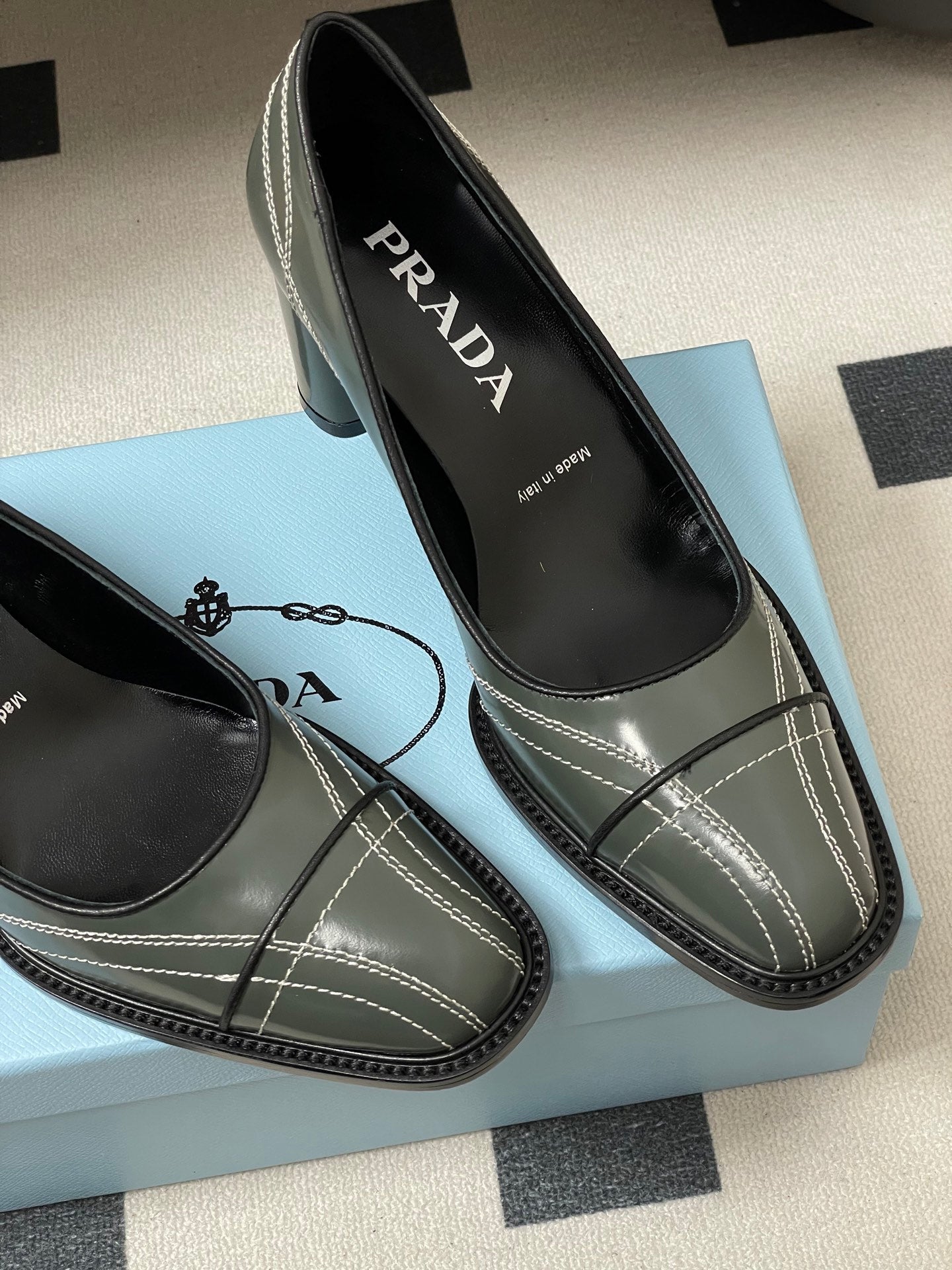 PRA 26SS Pump 70 Dark Olive Green Cowhide 593841