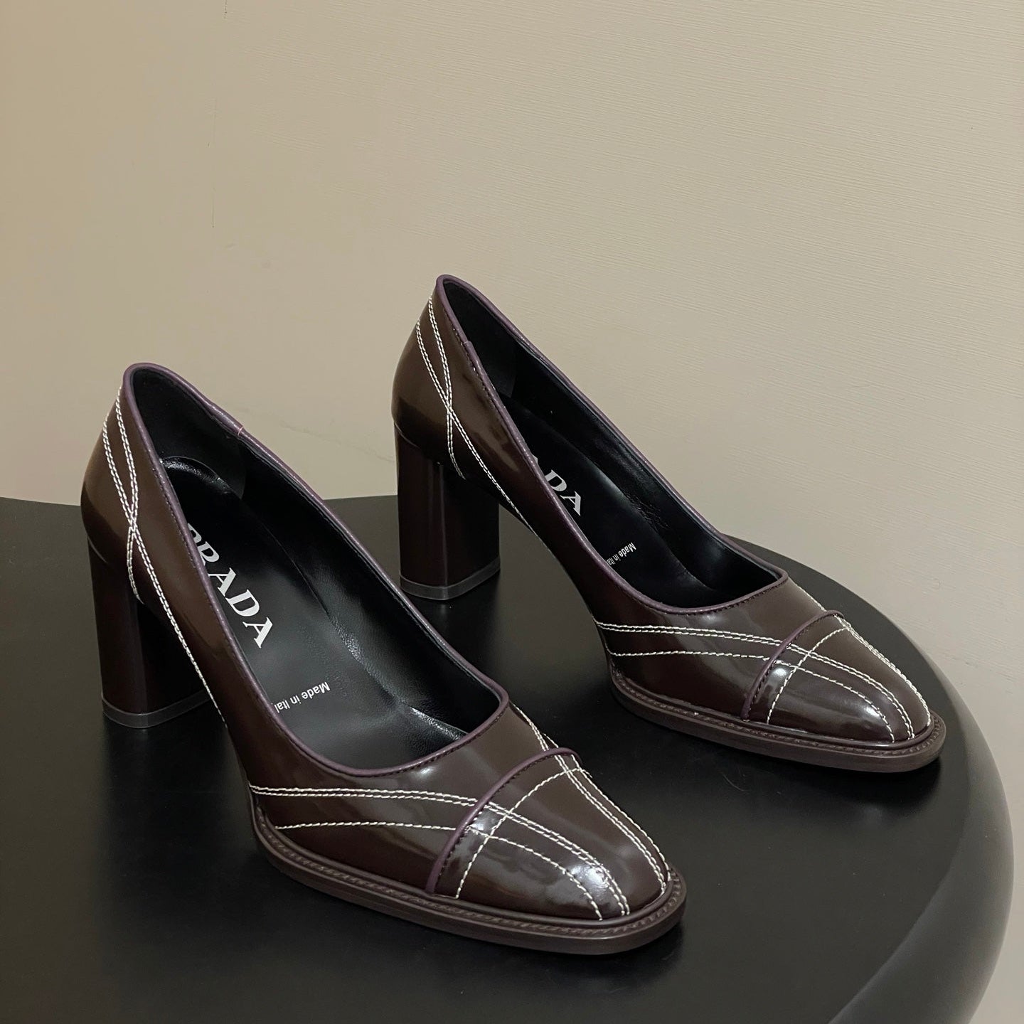 PRA 26SS Pump 70 Chocolate Brown Cowhide 593842