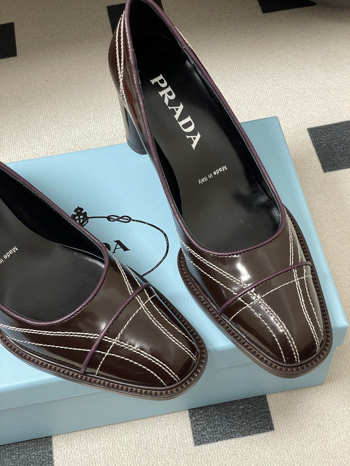 PRA 26SS Pump 70 Chocolate Brown Cowhide 593842