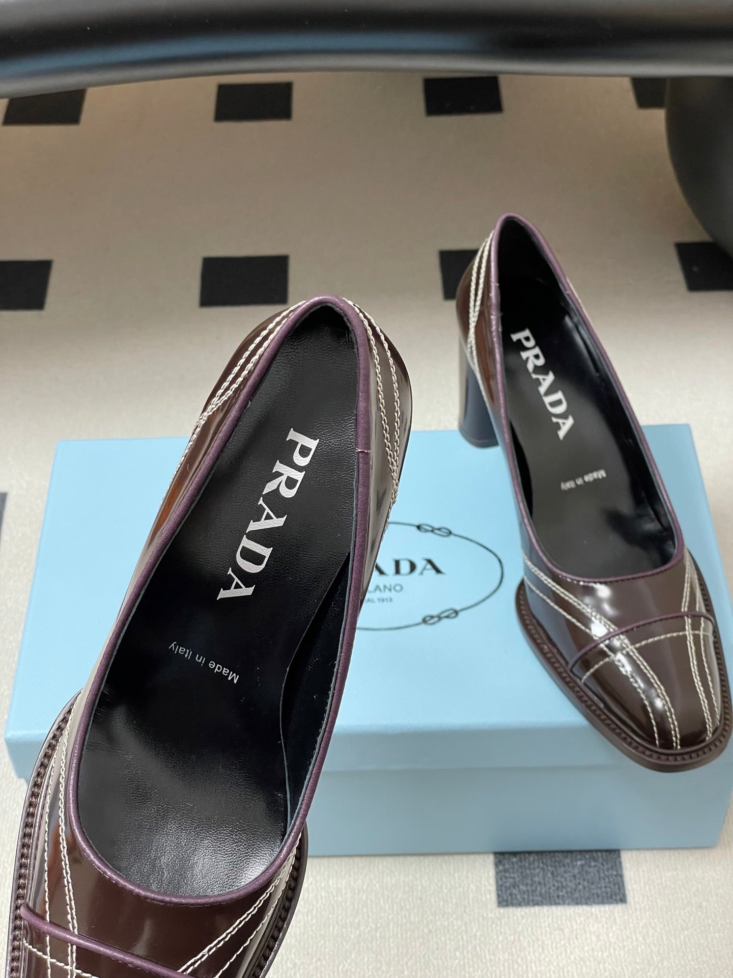 PRA 26SS Pump 70 Chocolate Brown Cowhide 593842