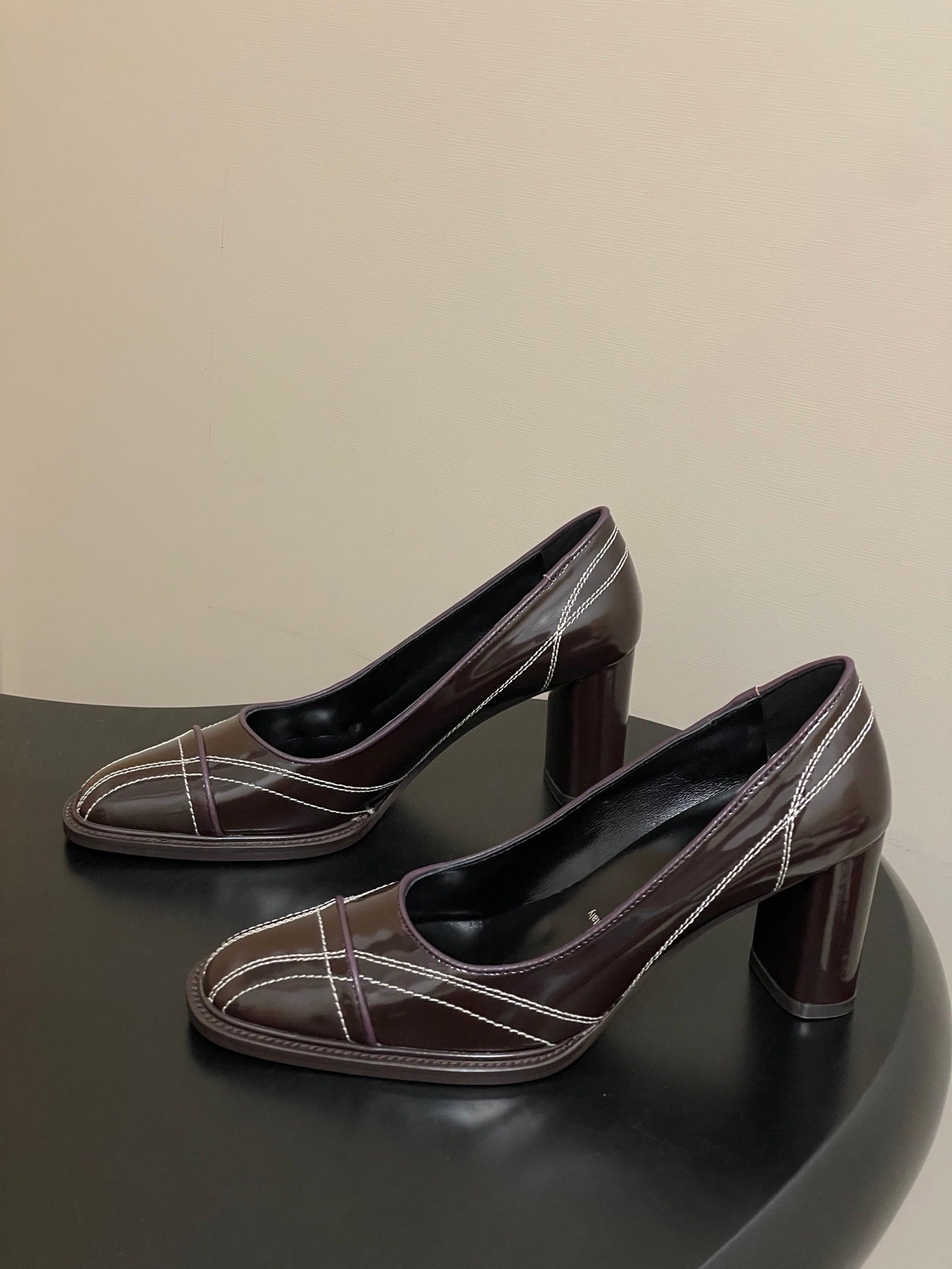 PRA 26SS Pump 70 Chocolate Brown Cowhide 593842