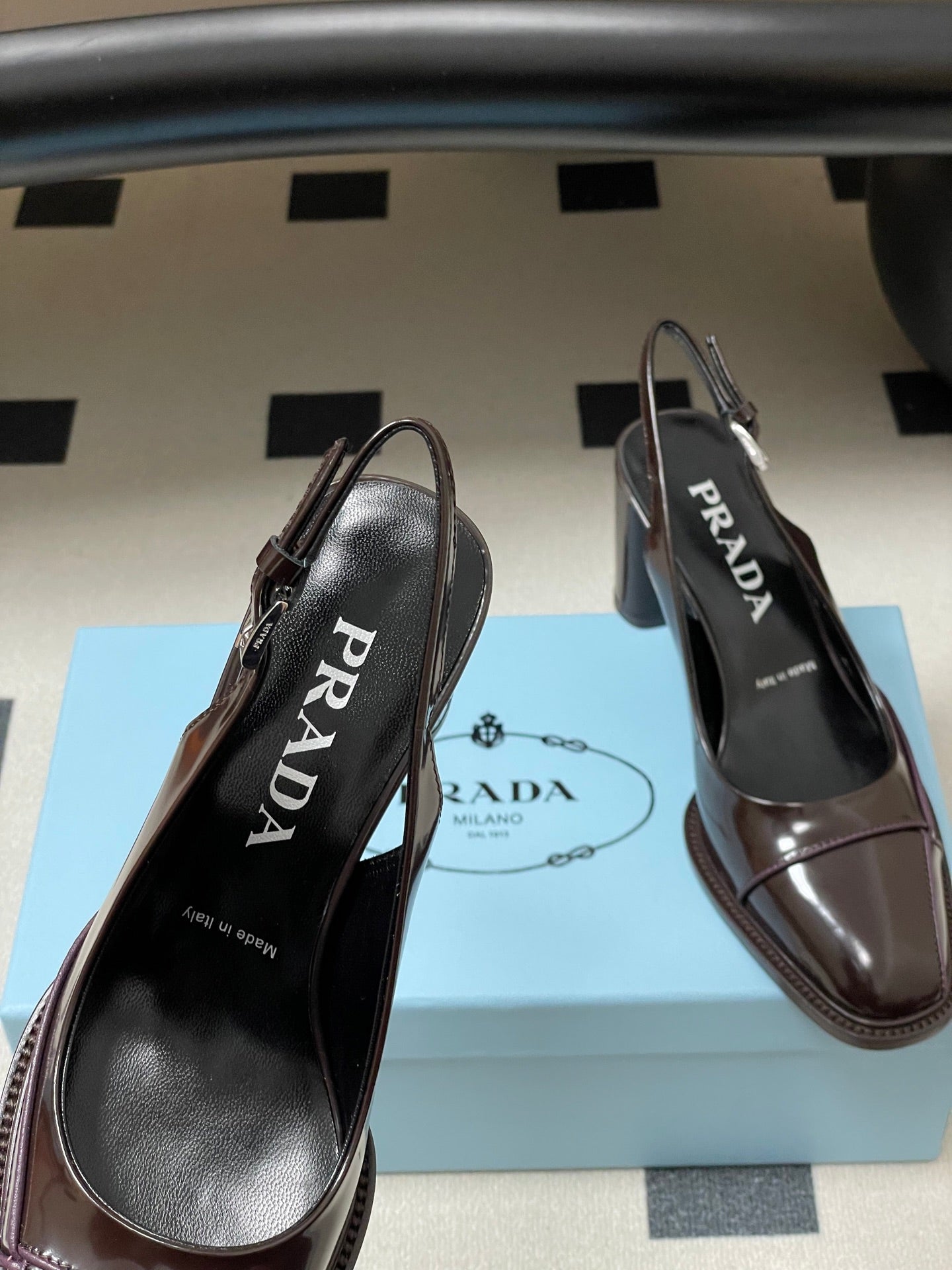 PRA 26SS Slingback 70 Chocolate Brown Cowhide 593845