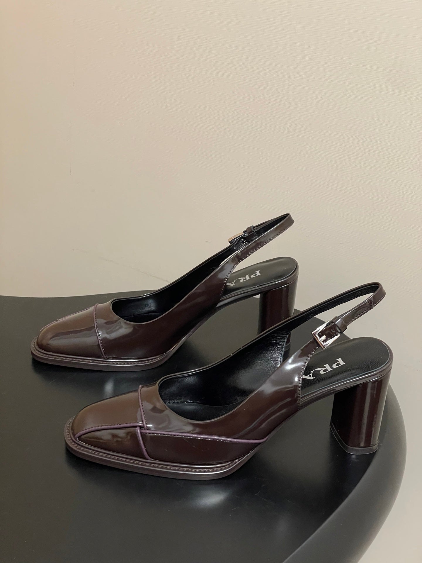 PRA 26SS Slingback 70 Chocolate Brown Cowhide 593845