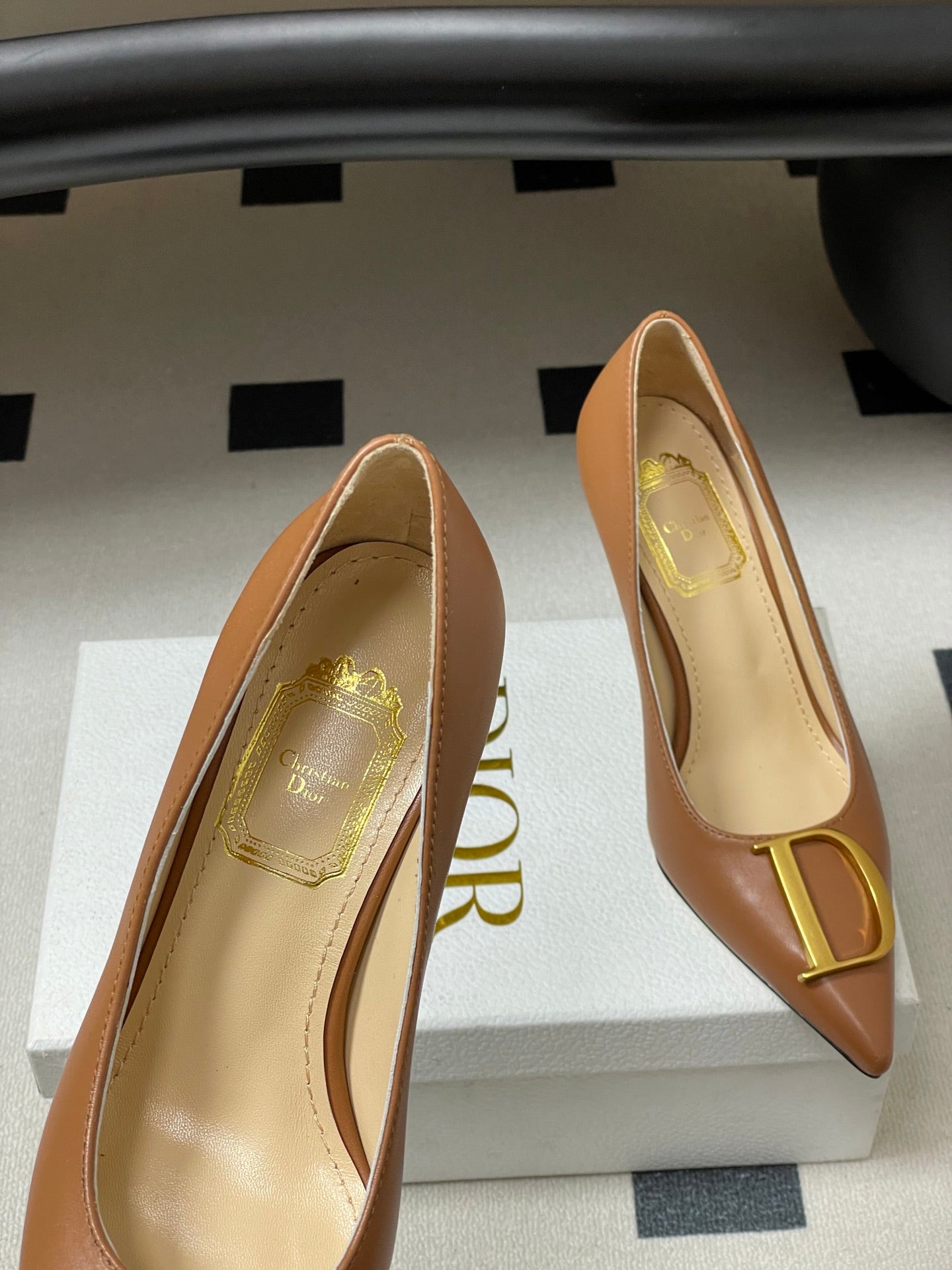 CD 26 High-Heeled 85 Pumps Tan Cowhide 593591