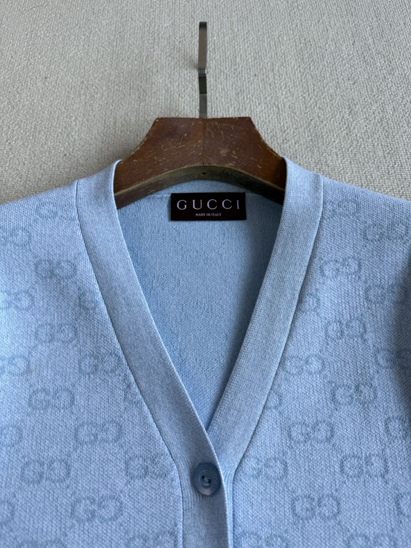 GG 25 Cardigan Blue Wool 0032