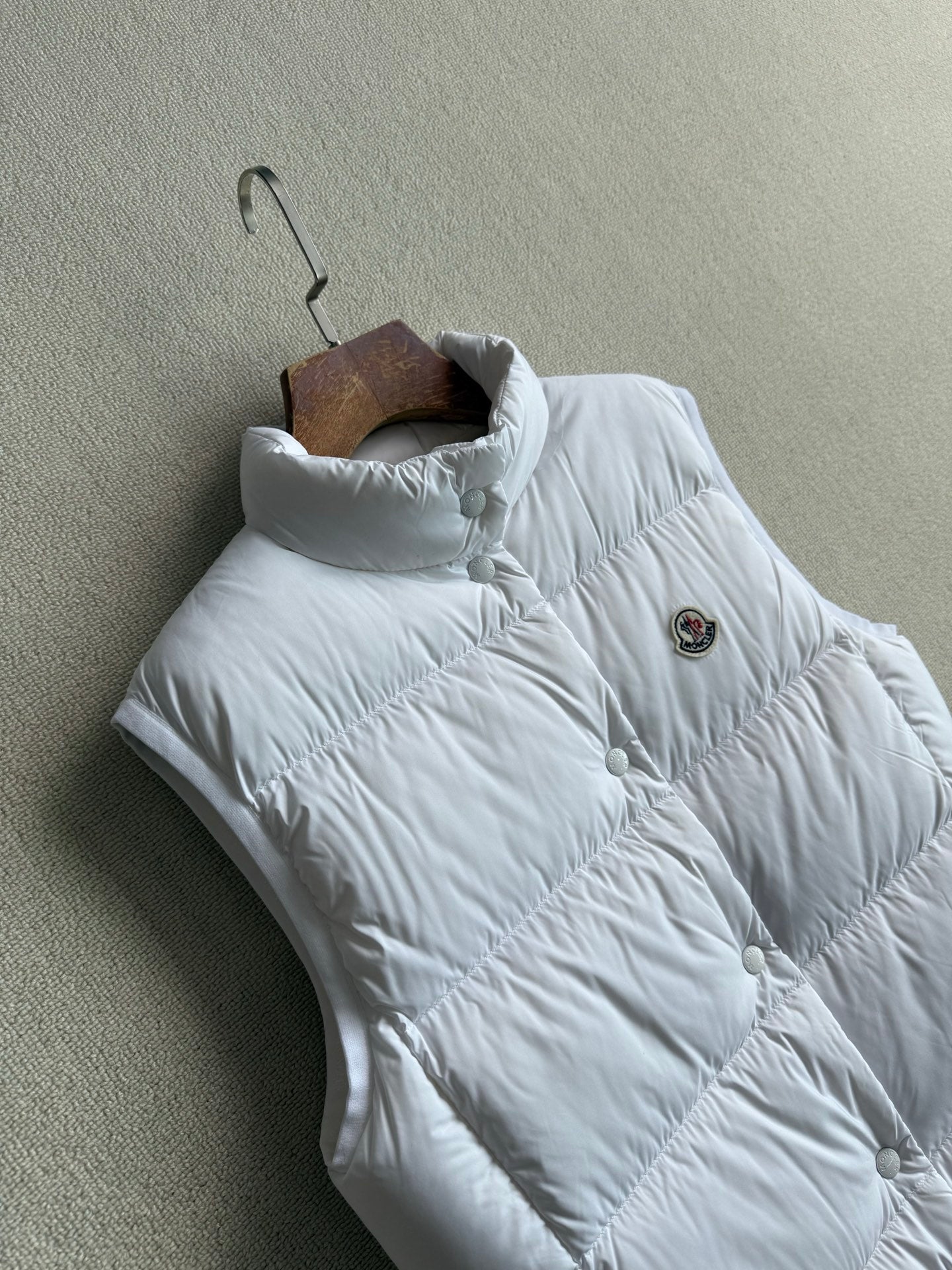 MC 2025 Down Vest White Nylon (Copy)