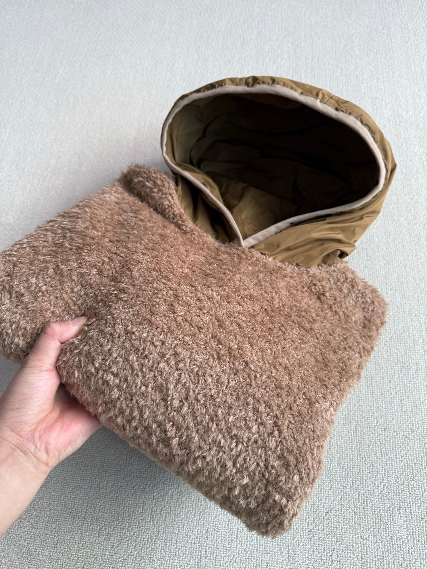 MC 2025 Sweatshirt Brown Teddy Felt Fabric