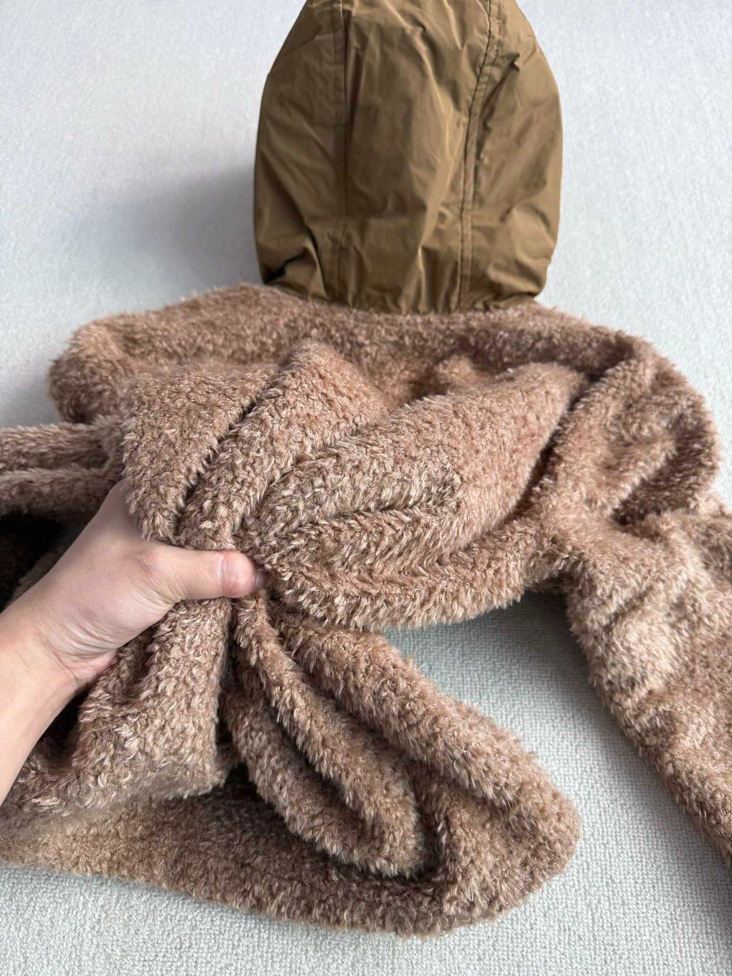 MC 2025 Sweatshirt Brown Teddy Felt Fabric