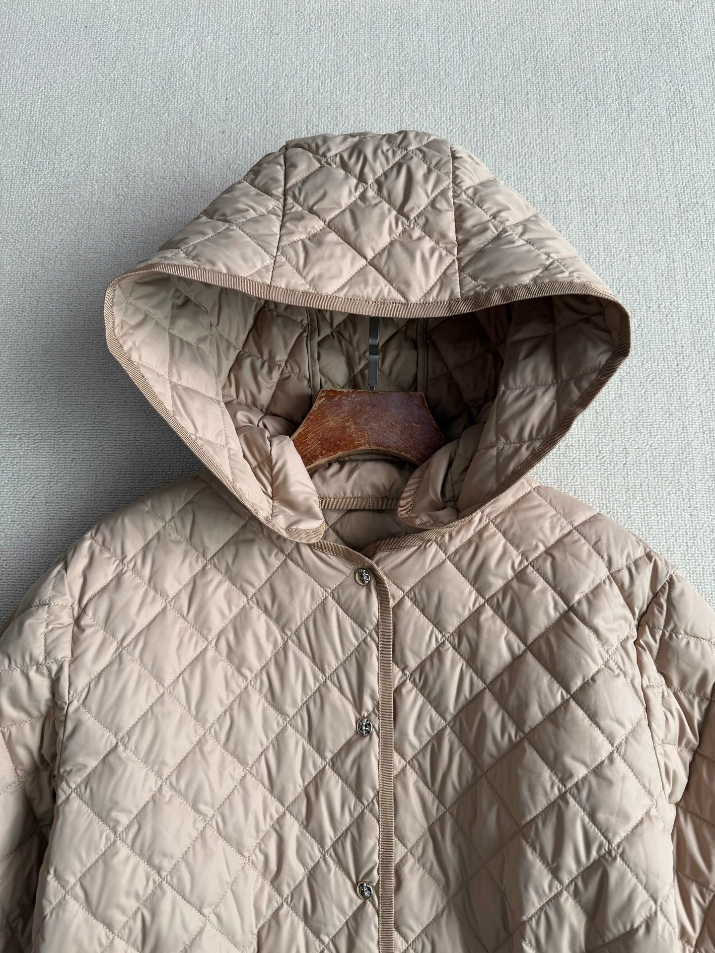 MC 2025 Long Coat With Cotton Legs Light Brown Polyester