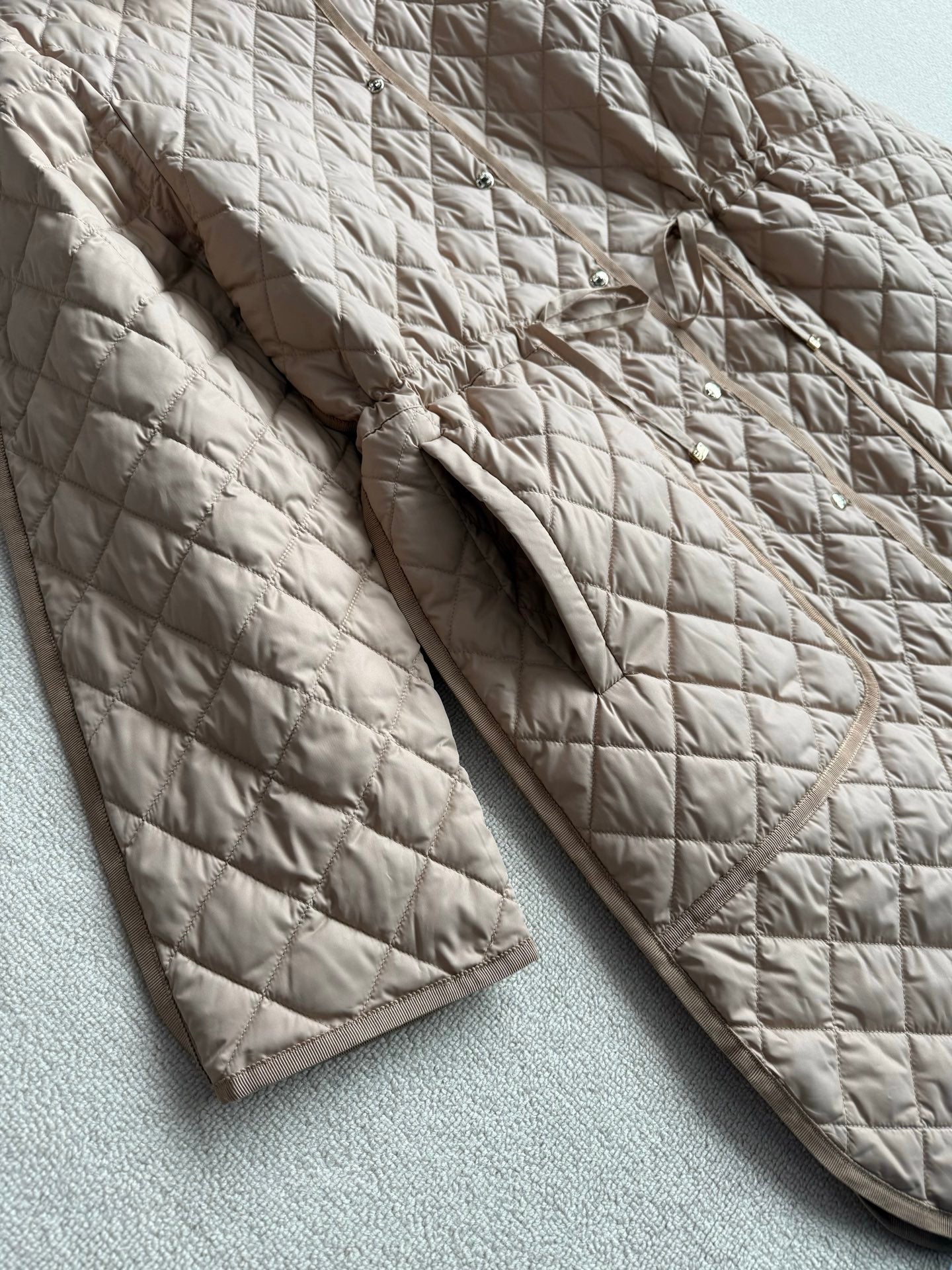 MC 2025 Long Coat With Cotton Legs Light Brown Polyester