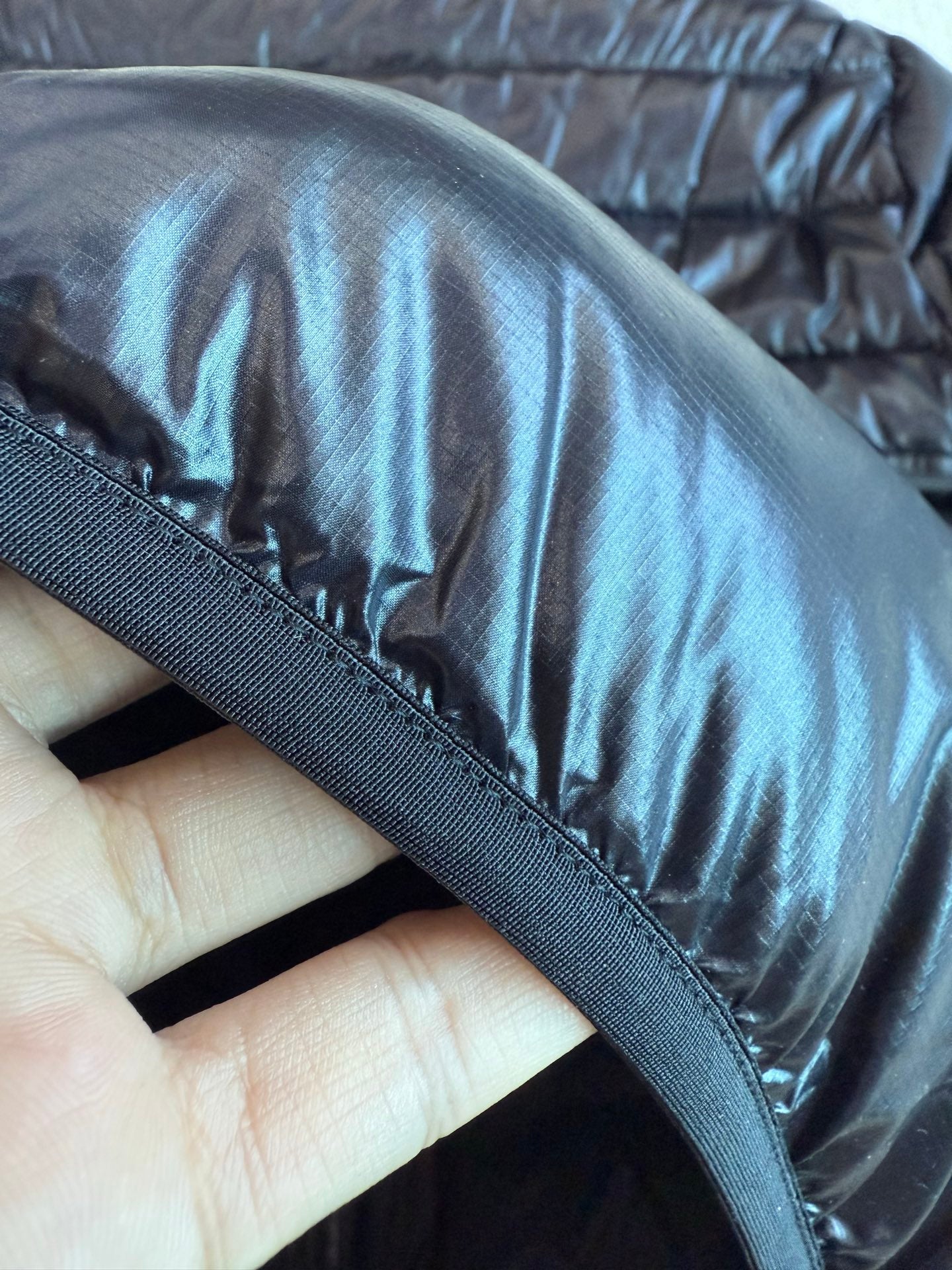 MC 2025 Short Down Jacket Black Gloss Polyester