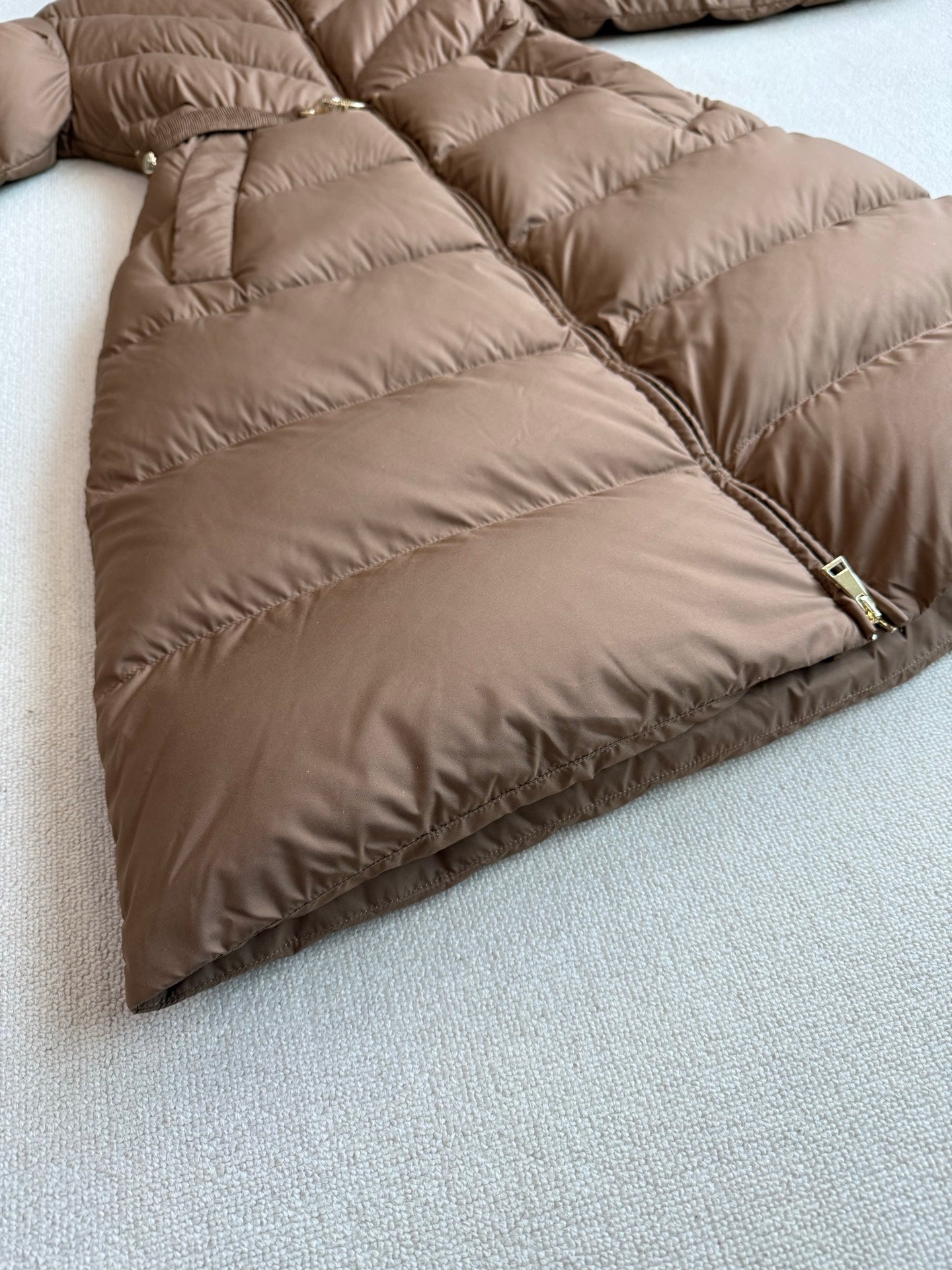 Moncler 2025 Courcelles Jacket Brown Down Polyester