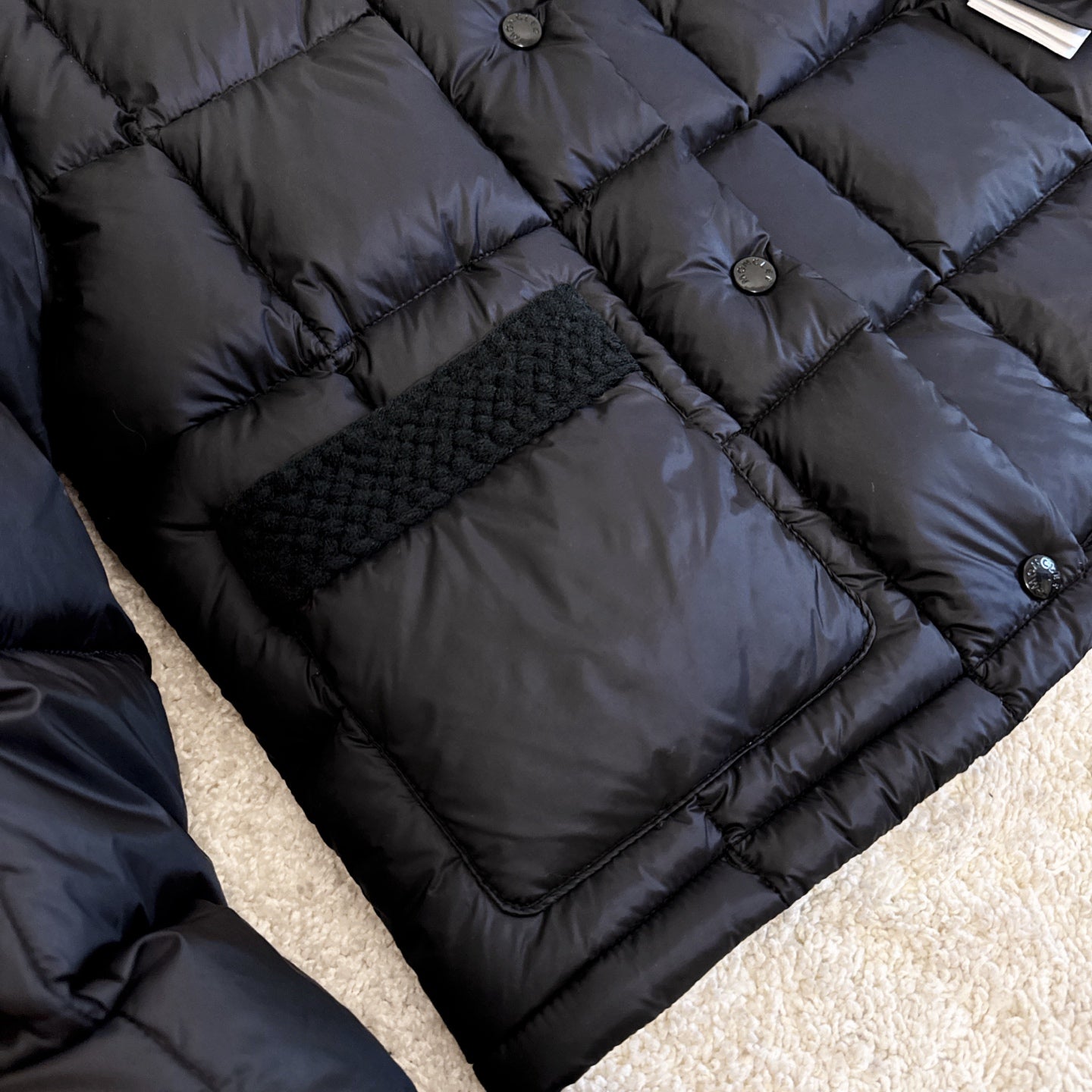 Moncler 2025 Jarcieu Jacket Black Nylon Down