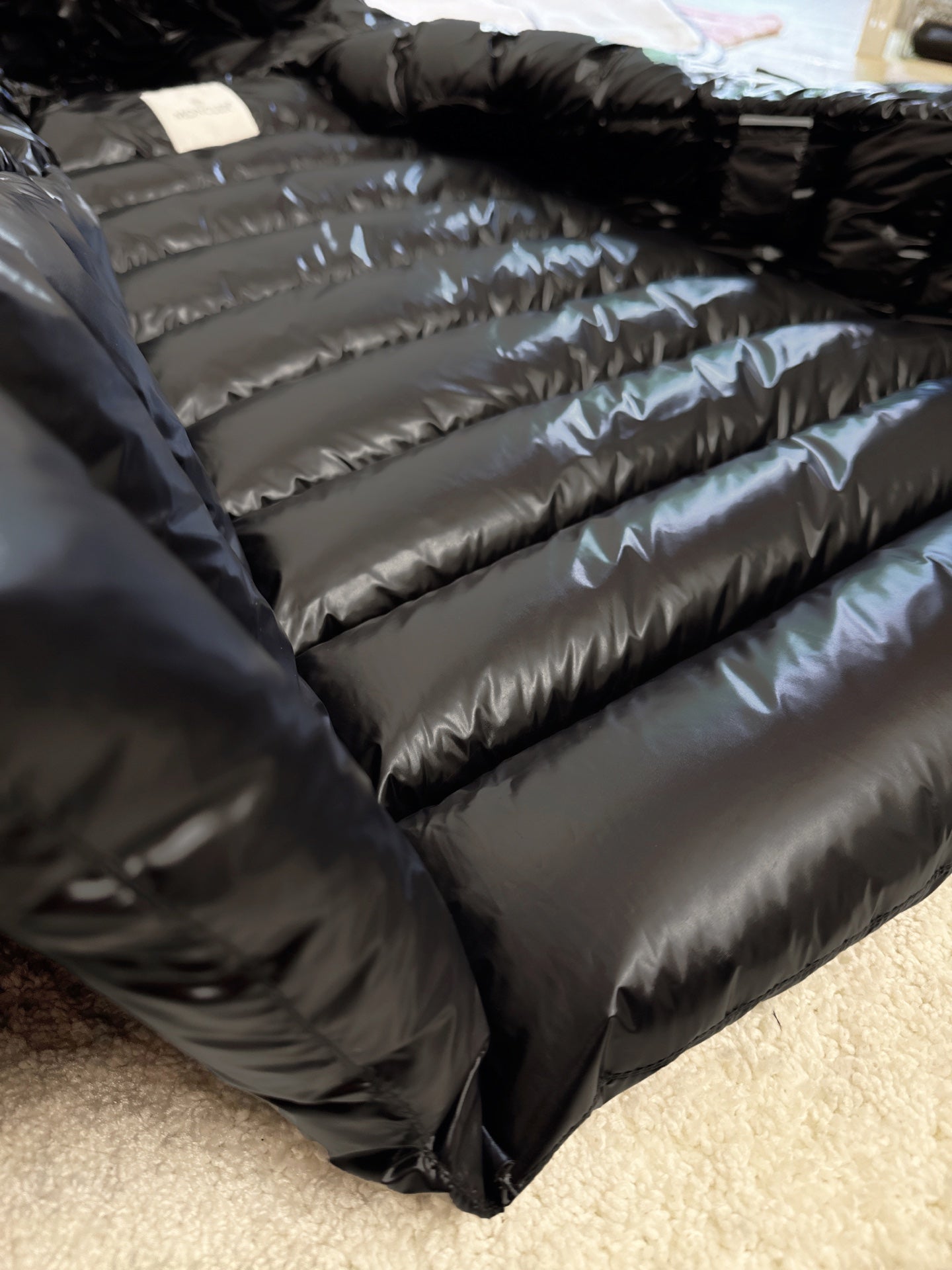 Moncler 2025 Suyen Quilted Down Parka In Black Nylon