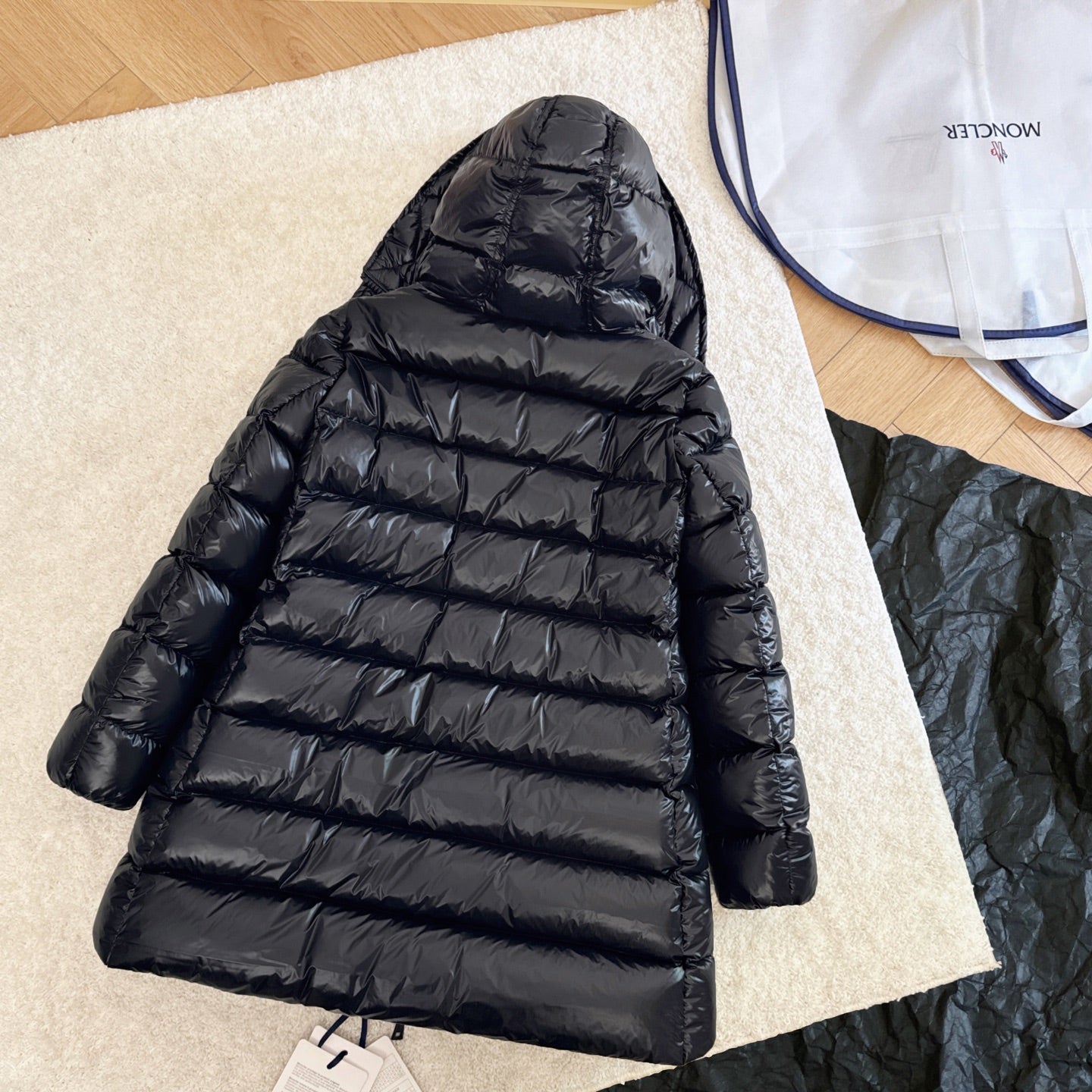 Moncler 2025 Suyen Quilted Down Parka In Black Nylon