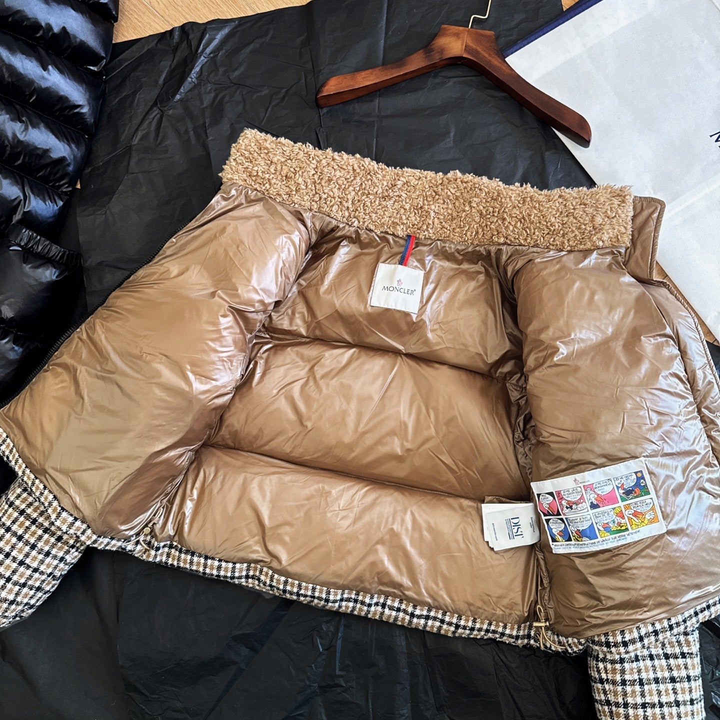 Moncler 2025 Keros Jacket Beige Mix Color Wool Down