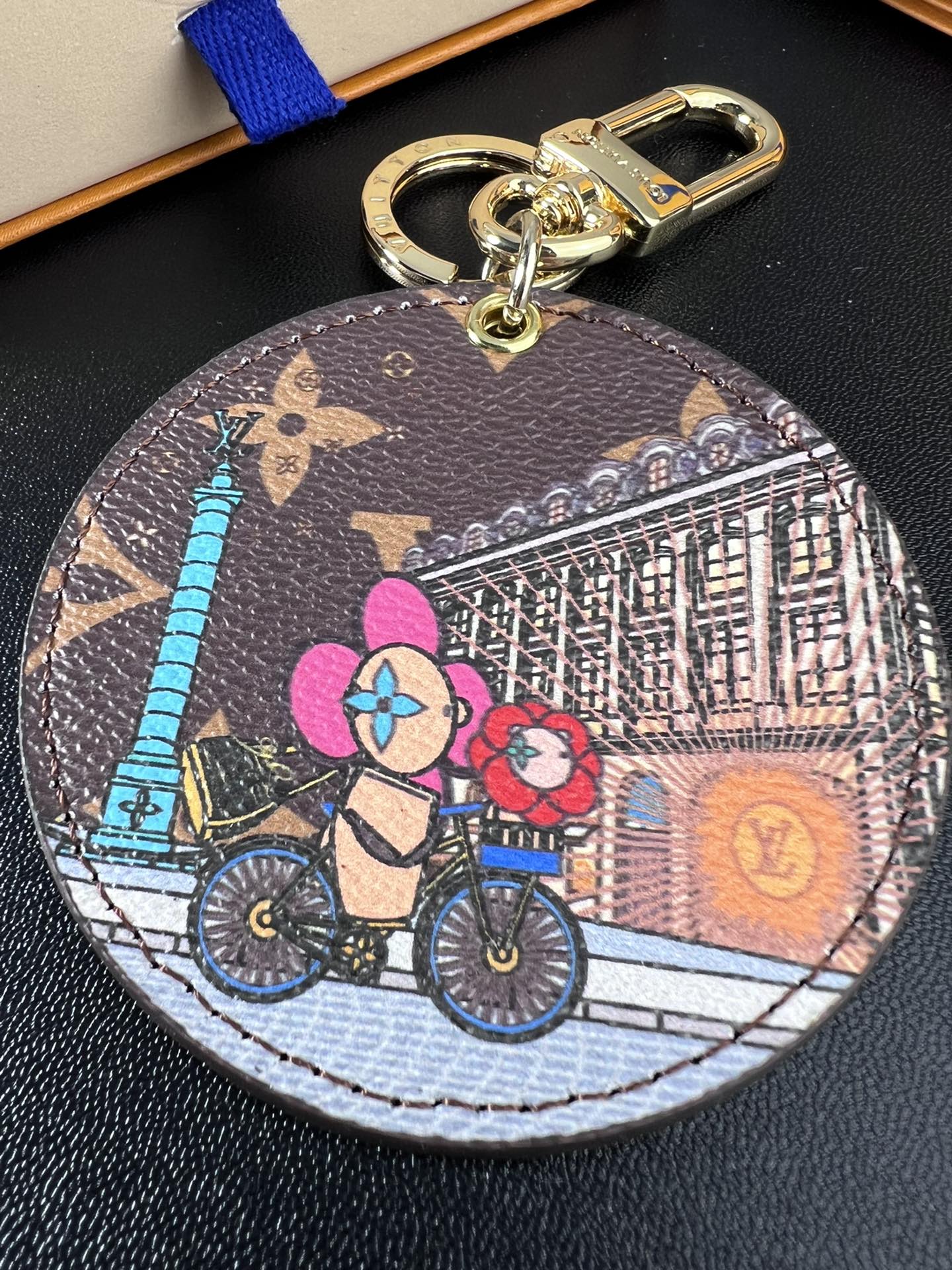 LV Round Charm