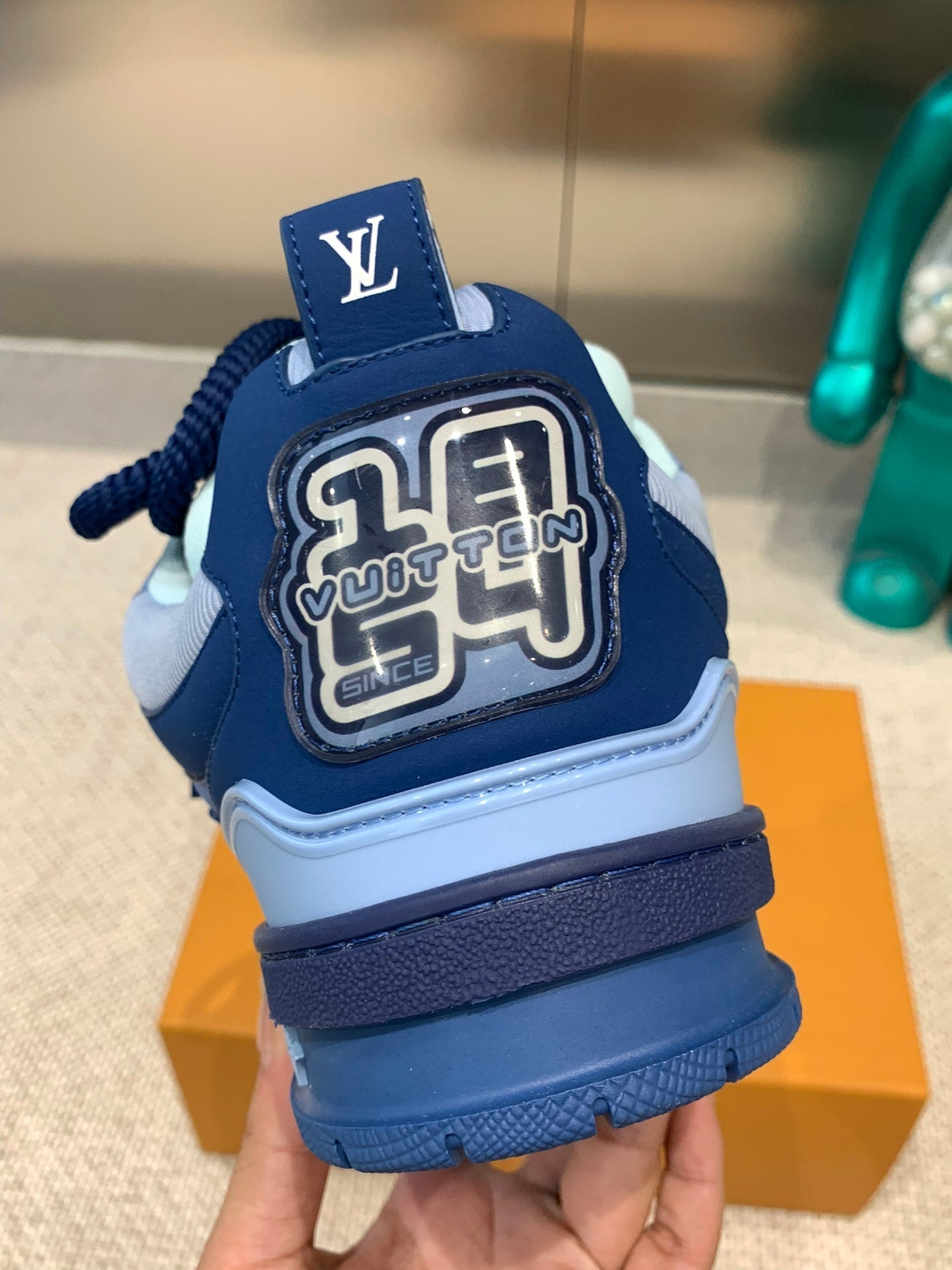 LV Skate Sneaker Dark Blue Cowhide