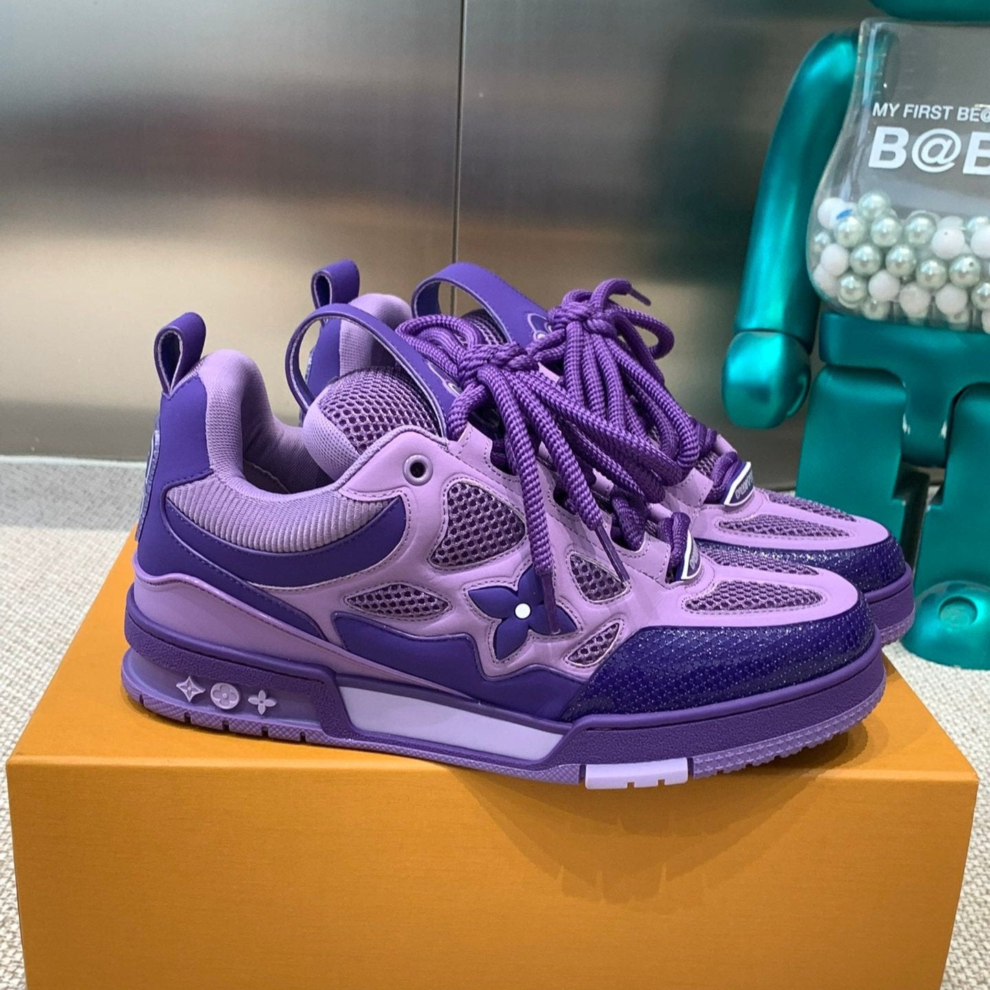 LV Skate Sneaker Purple Cowhide