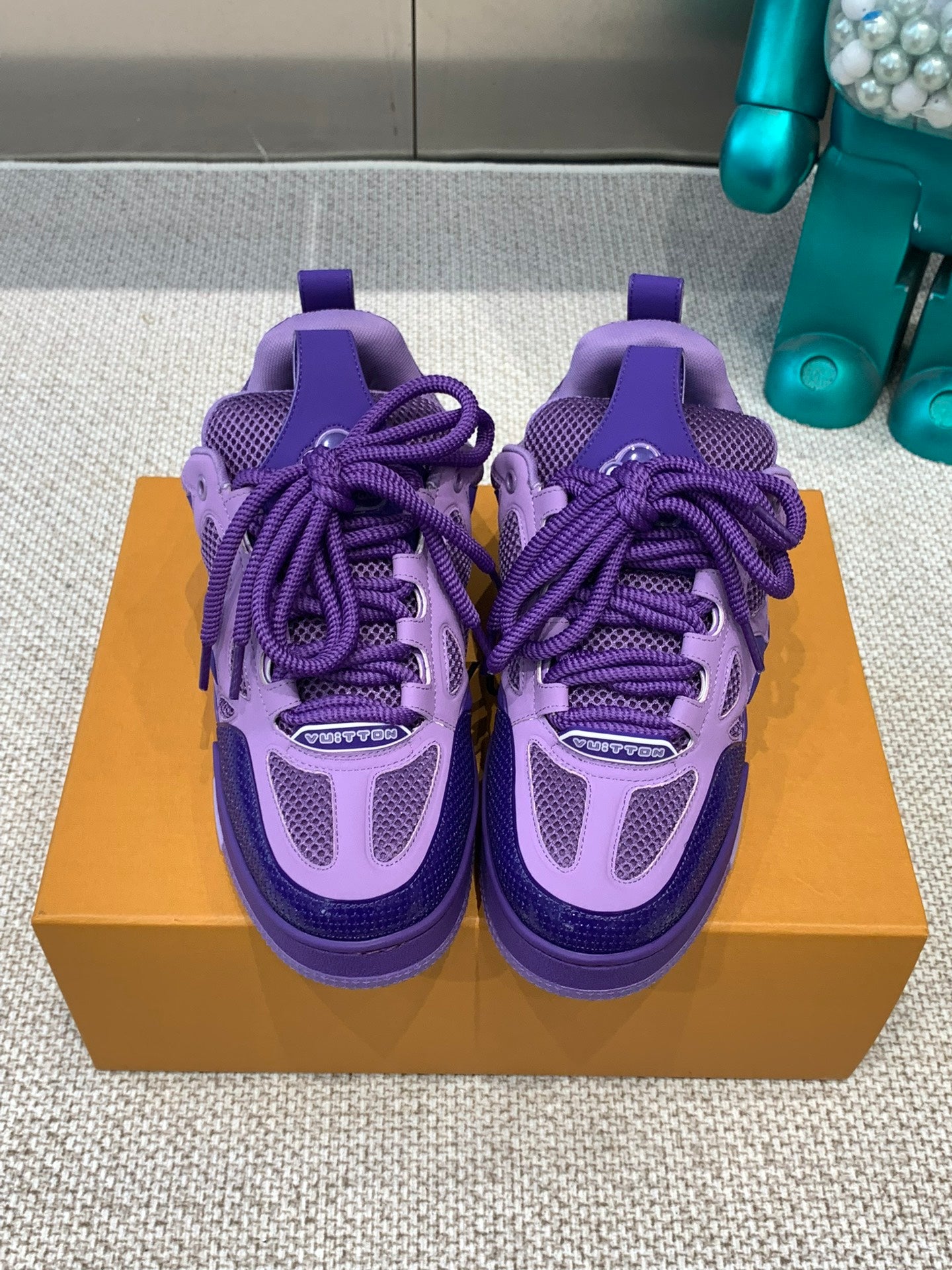 LV Skate Sneaker Purple Cowhide