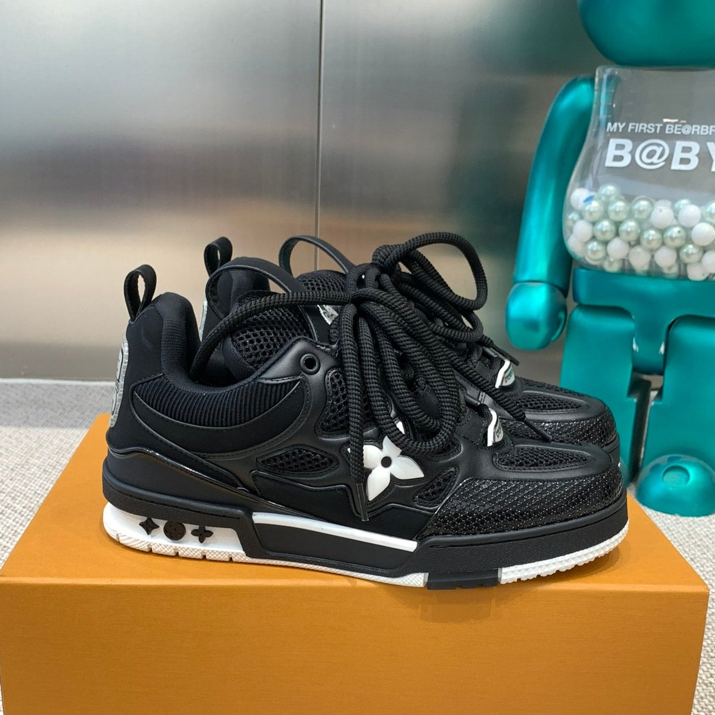 LV Skate Sneaker Black Cowhide