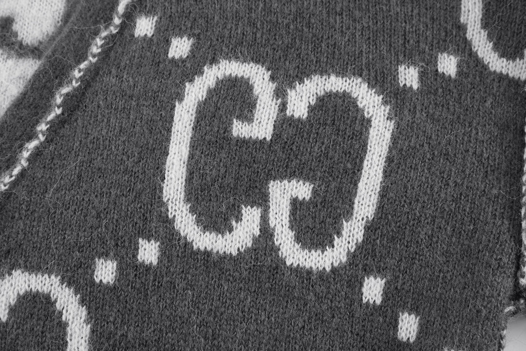 GG 25 Double-sided cardigan Grey Cashmere 0010