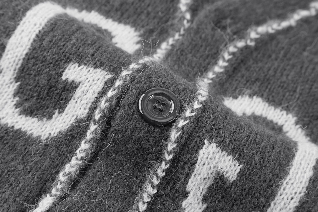 GG 25 Double-sided cardigan Grey Cashmere 0010