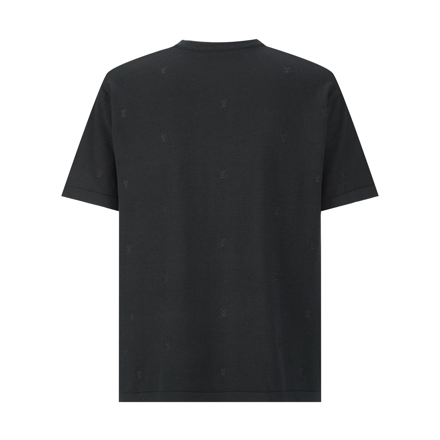 LV Minimalist Design T- shirt Black Coton Spandex