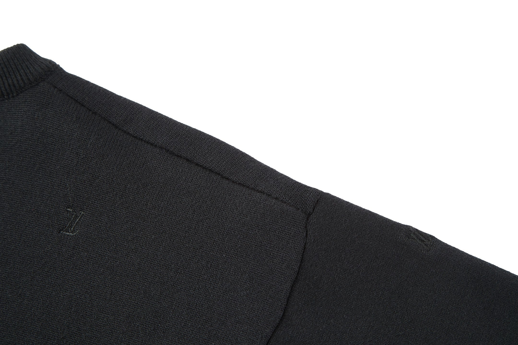 LV Minimalist Design T- shirt Black Coton Spandex