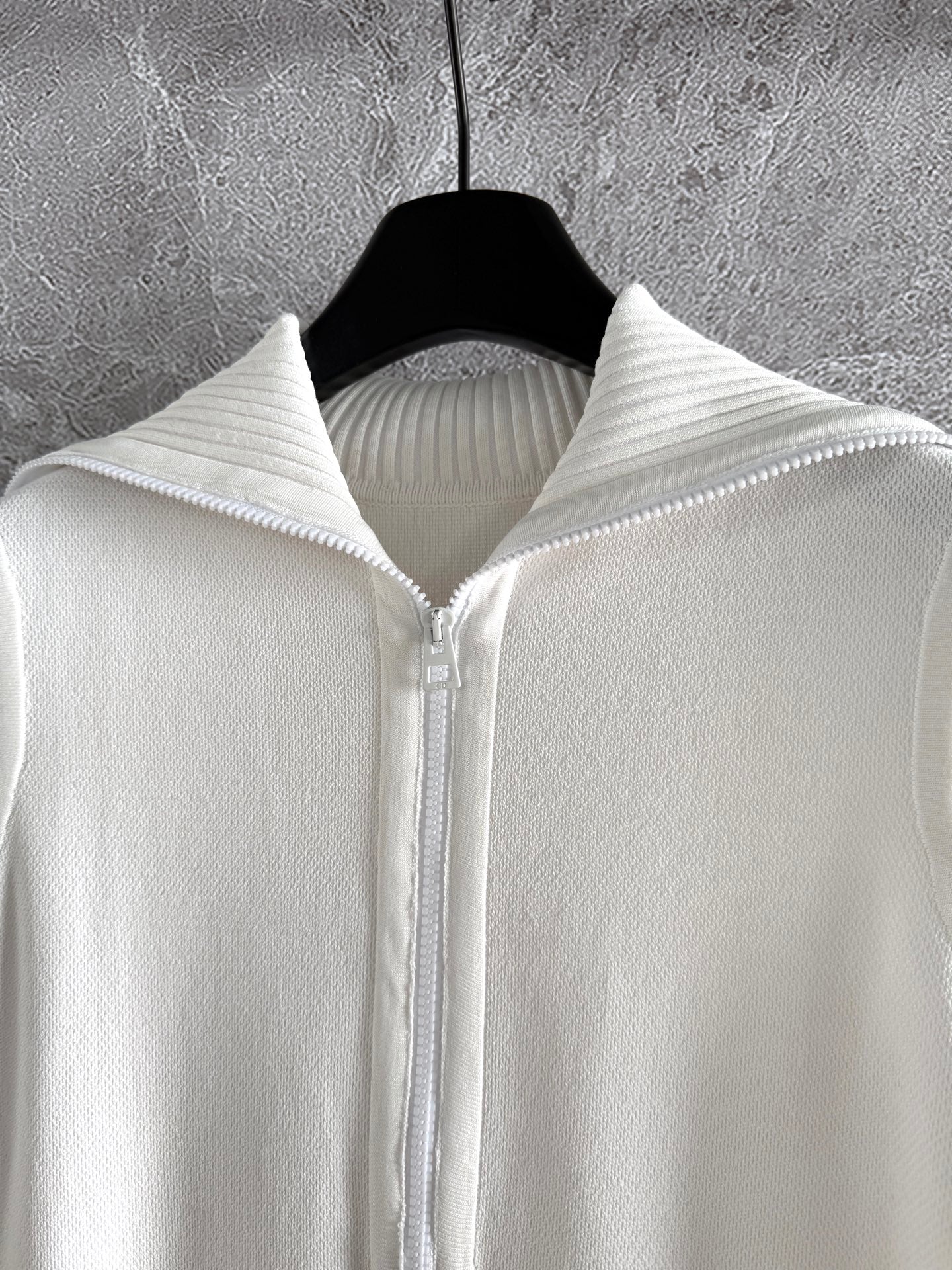 CD Collar Pleated Dress White Viscose