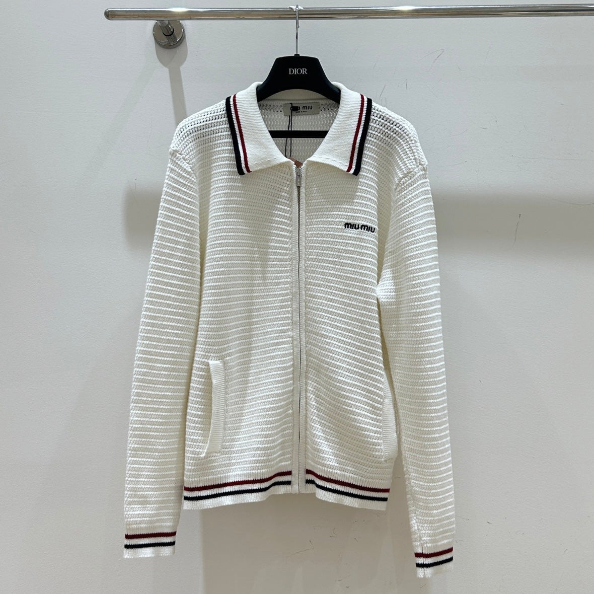 Miumiu 2025 Cardigan White Cotton