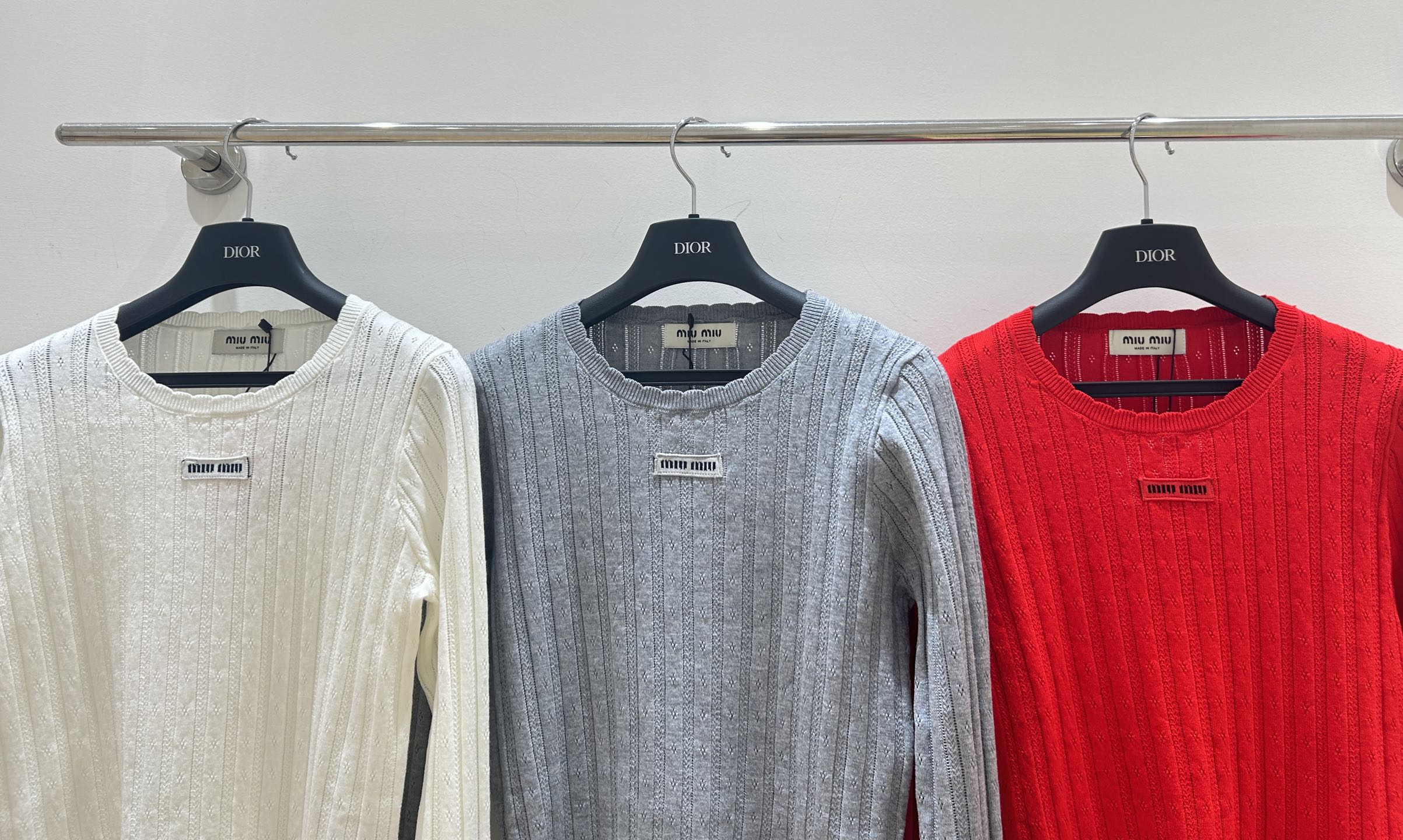 Miumiu 2025 Cable-knit Sweater Wool