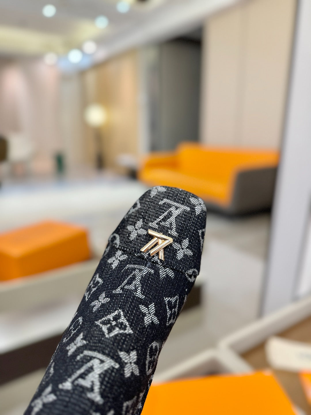 LV Ankle Boots 110 Monogram Black Denim 573719